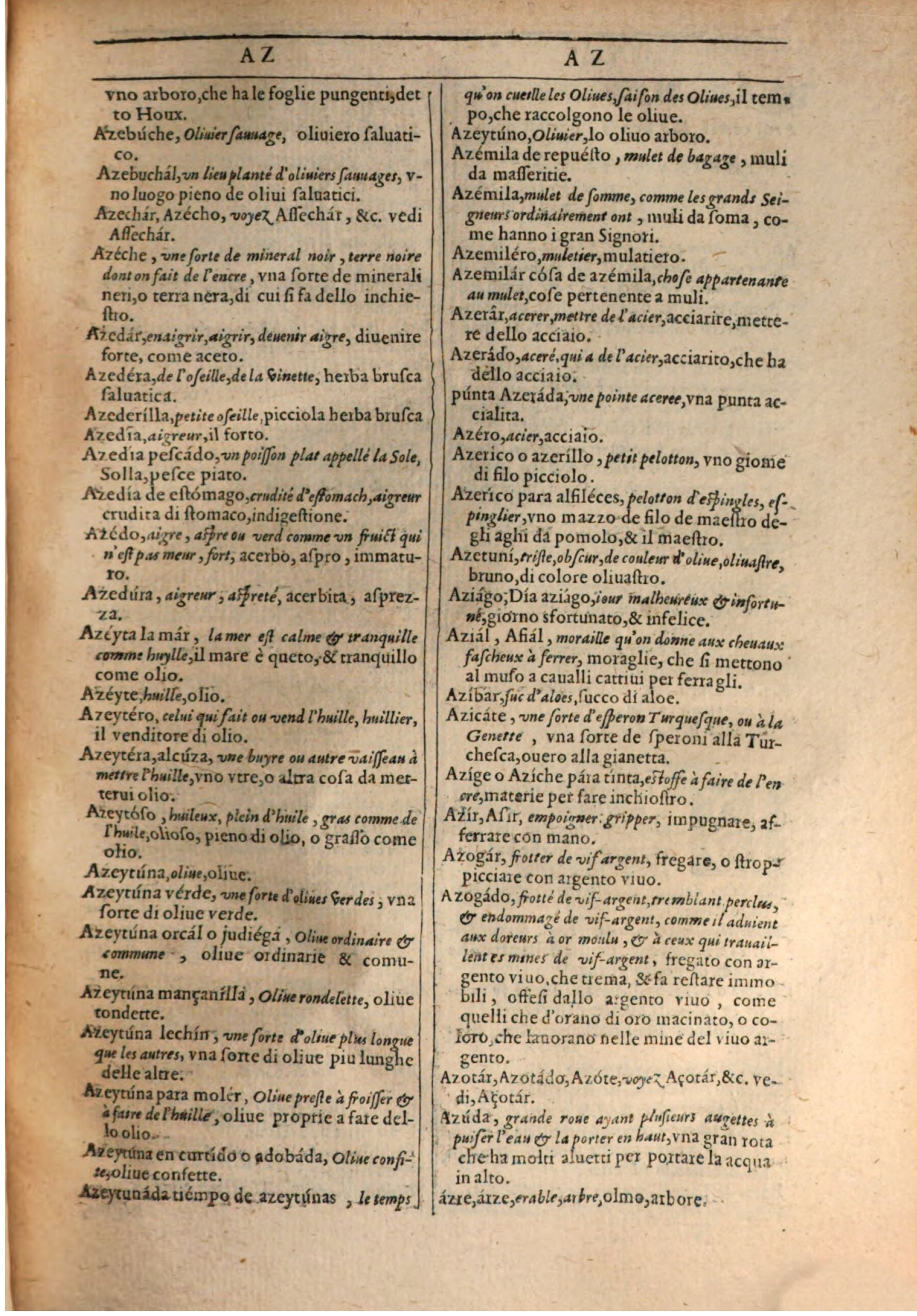 1609 - Philippe Albert et Alexandre Pernet - Trésor des trois langues française, italienne et espagnole (Première partie) - BSB Munich 1609 - Philippe Albert et Alexandre Pernet - Trésor des trois langues française, italienne et espagnole (Première partie) - BSB Munich