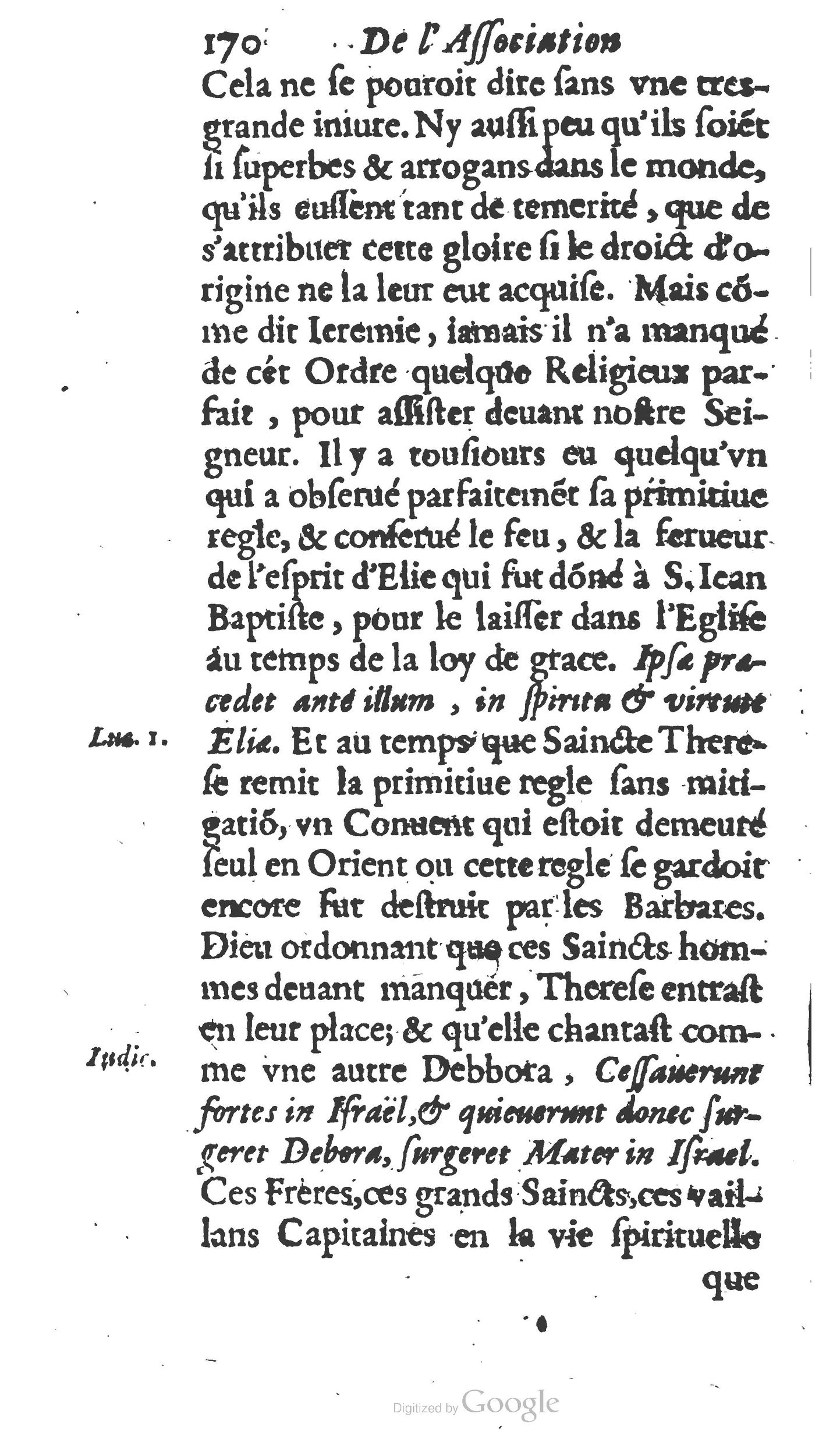 1654 - Antoine Jullieron - Trésor inestimable de Saint-Joseph - BM Lyon