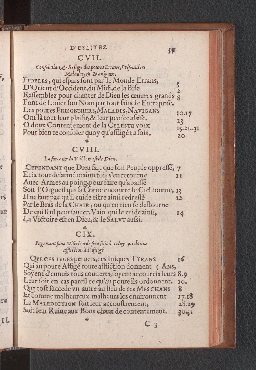 1577 - Jean de Laon - Trésor des 150 psaumes de David - Genève