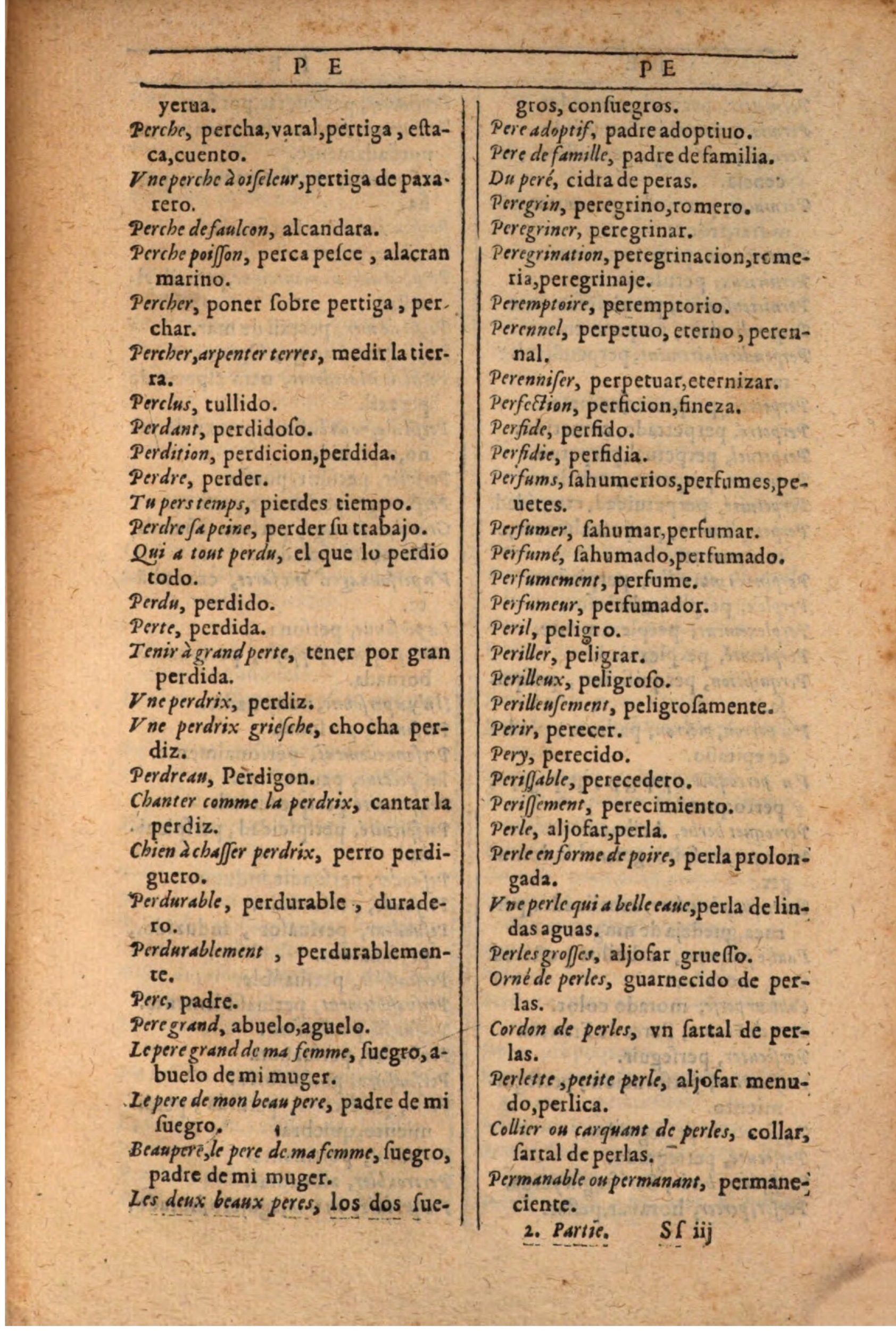 1607 - Marc Orry - Trésor des deux langues espagnole et française (Seconde partie) - BSB Munich