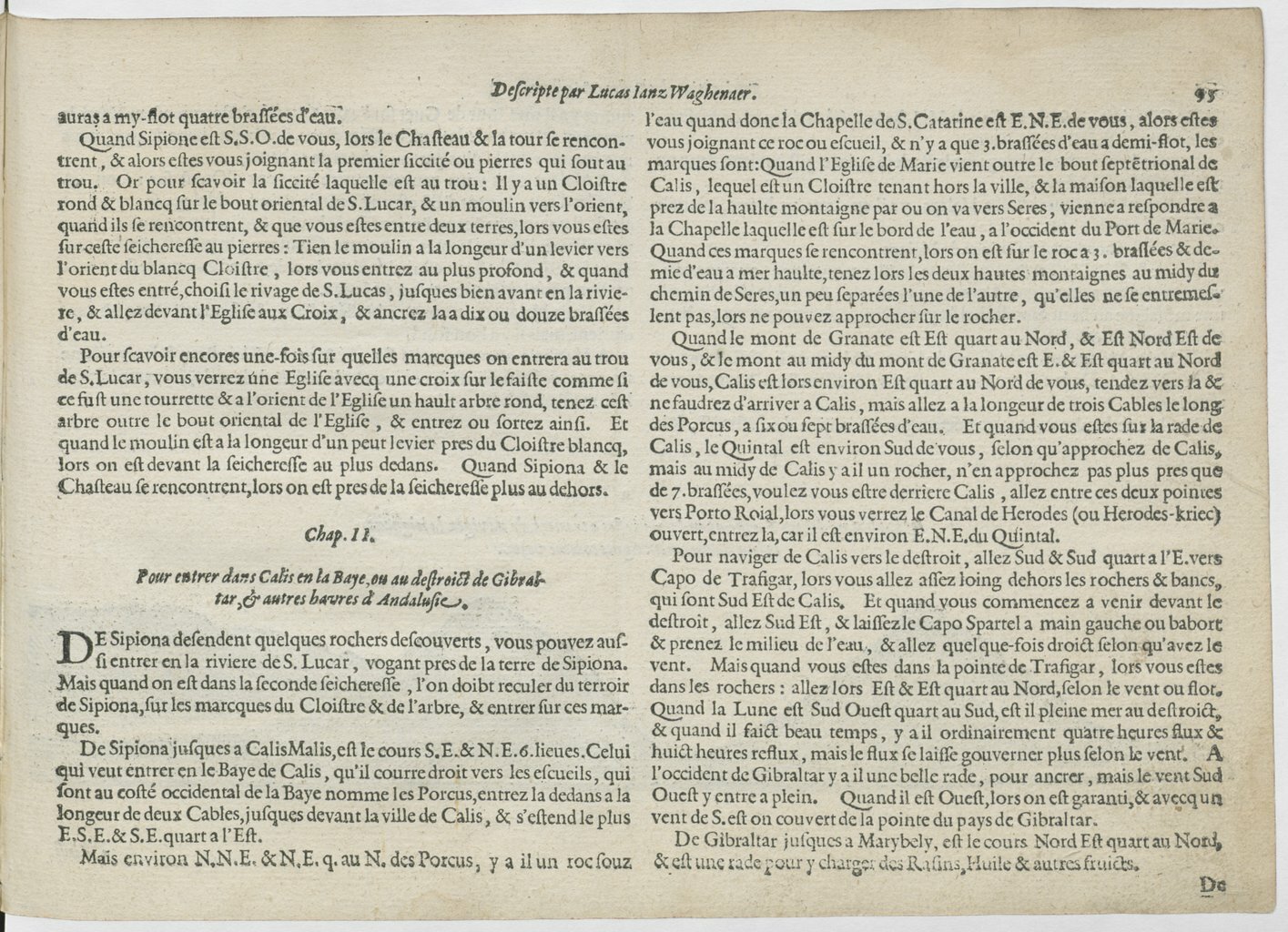 1601 - Bonaventure d’Aseville - Trésorerie ou cabinet de route marinesque - BnF