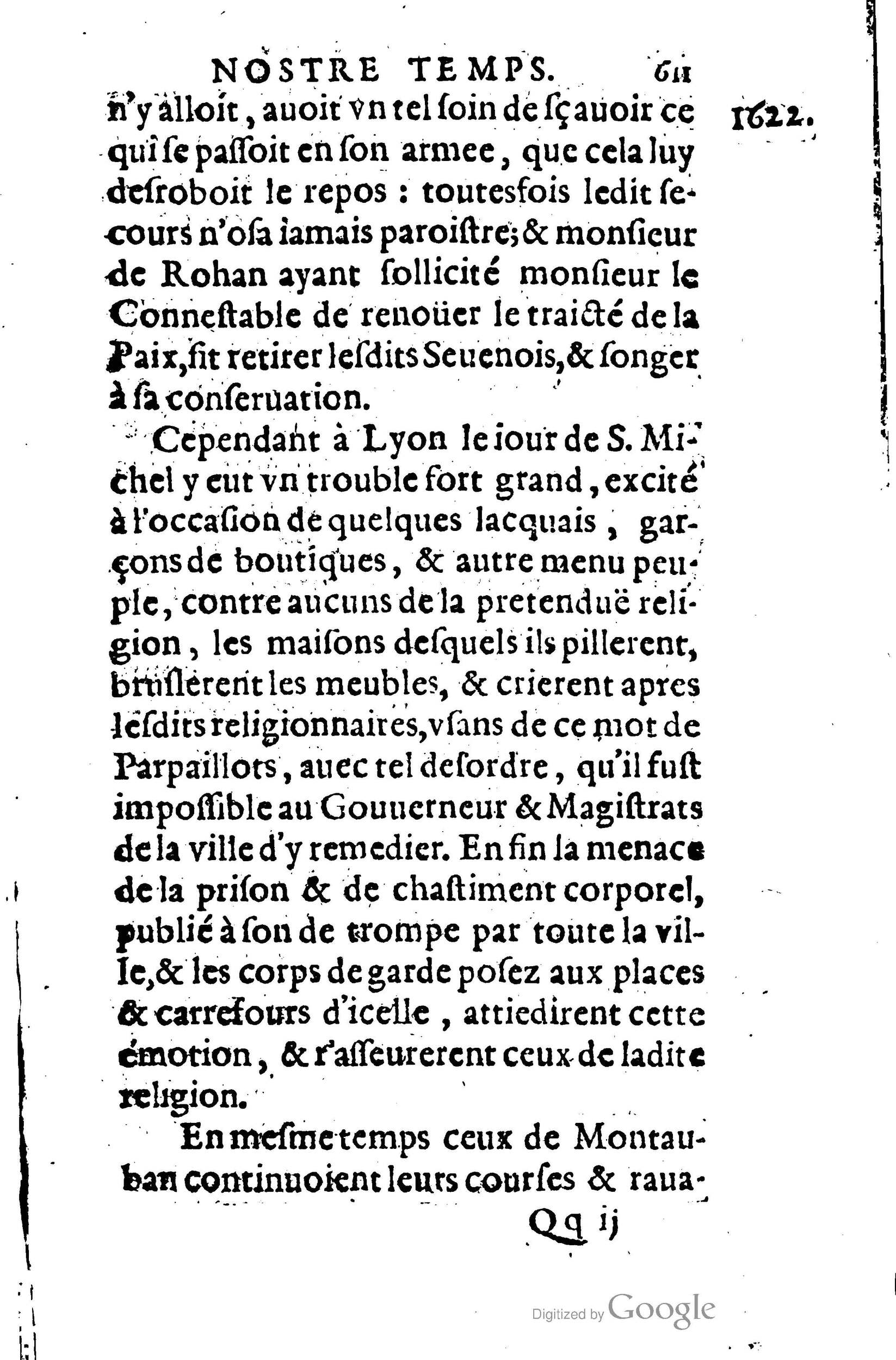 1623 - Joseph Bouillerot - Trésor de l’histoire générale de notre temps - BM Lyon
