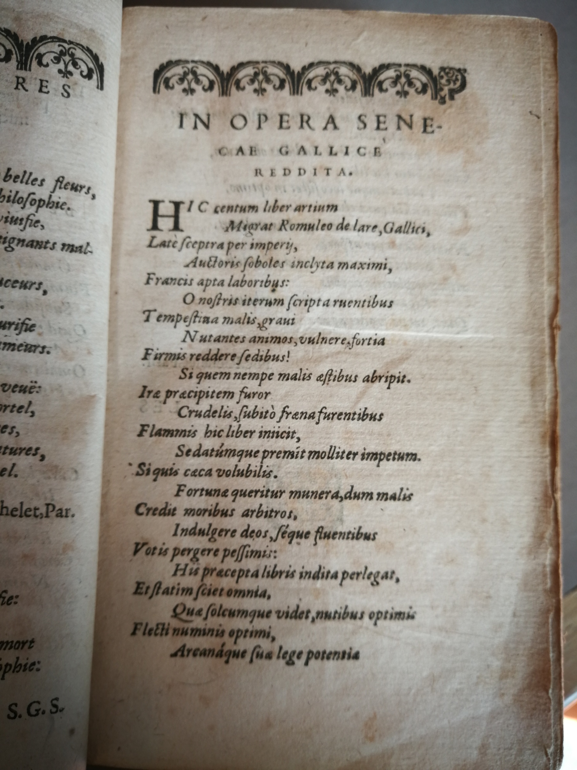 1606 - Jean Arnaud - Œuvres morales et mêlées de Sénèque, Trésor de philosophie morale - BM Marseille
