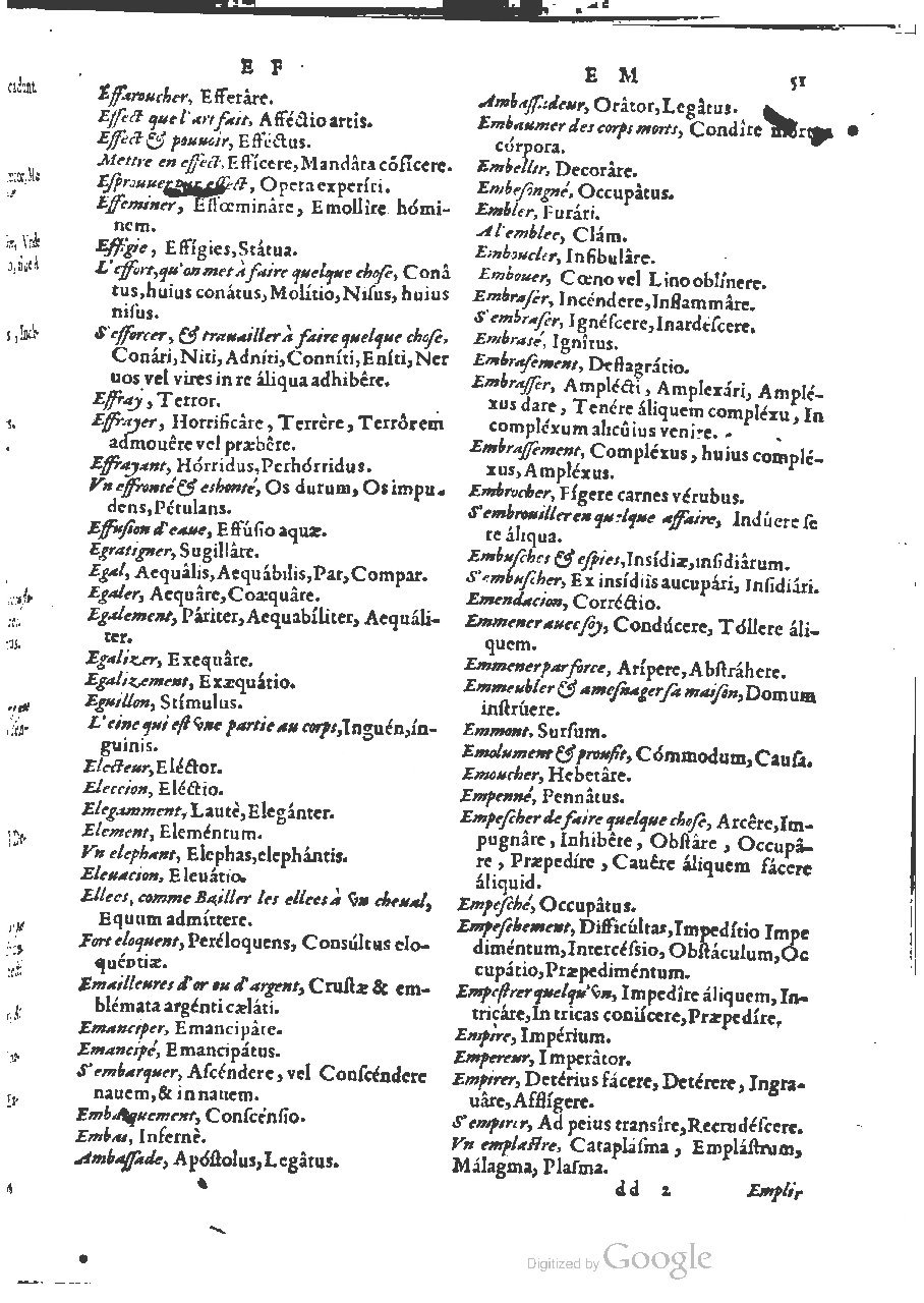 1564 - Henri Hylaire et Louis Cloquemin - Trésor des mots et traits français - BSB Munich