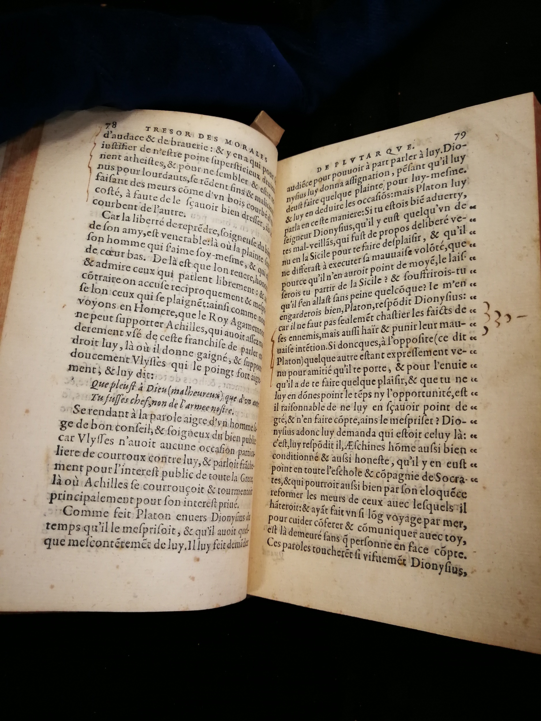 1577 - Jean Poupy - Trésor des morales de Plutarque - Les Méjanes, Aix-en-Provence