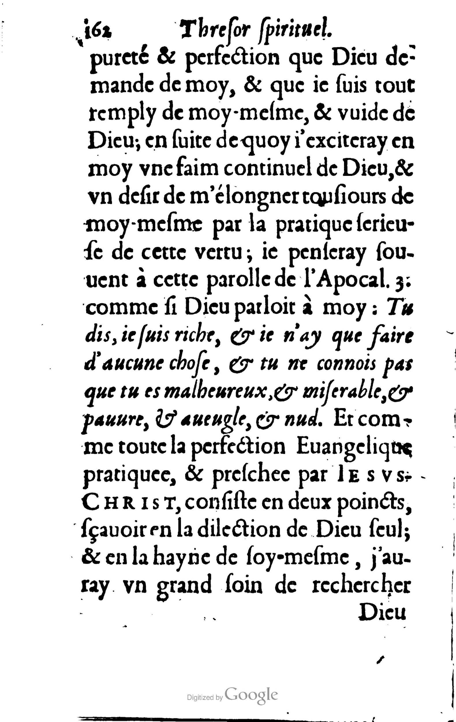 1633 - François Waudré - Trésor spirituel contenant les excellences du christianisme - BM Lyon