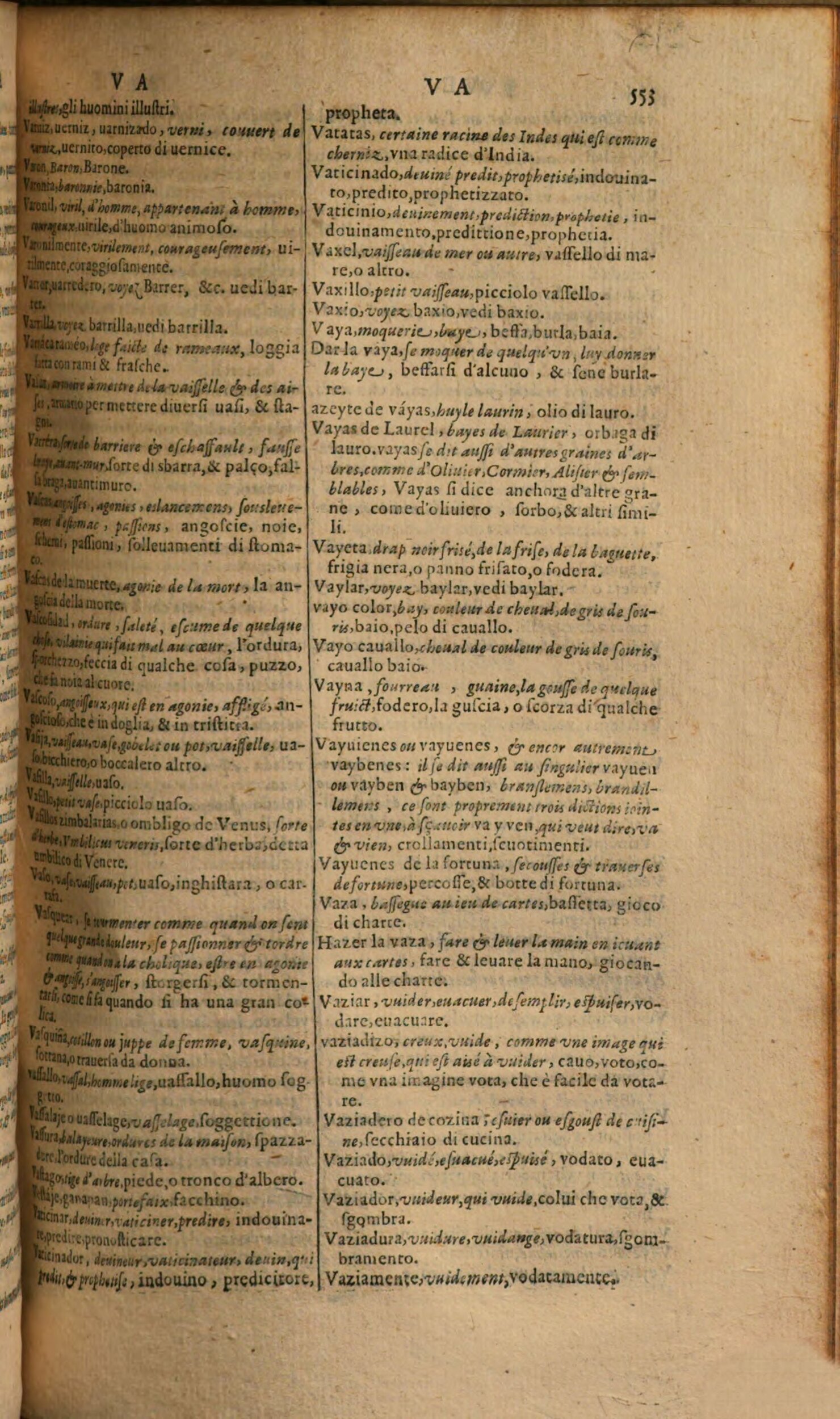 1617 - Samuel Crespin - Trésor des trois langues espagnole, française et italienne (Première partie) - Regensburg