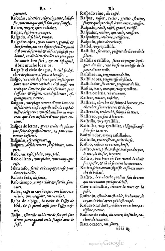 1621 - Adrian Tiffaine - Trésor des deux langues espagnole et française - BM Lyon