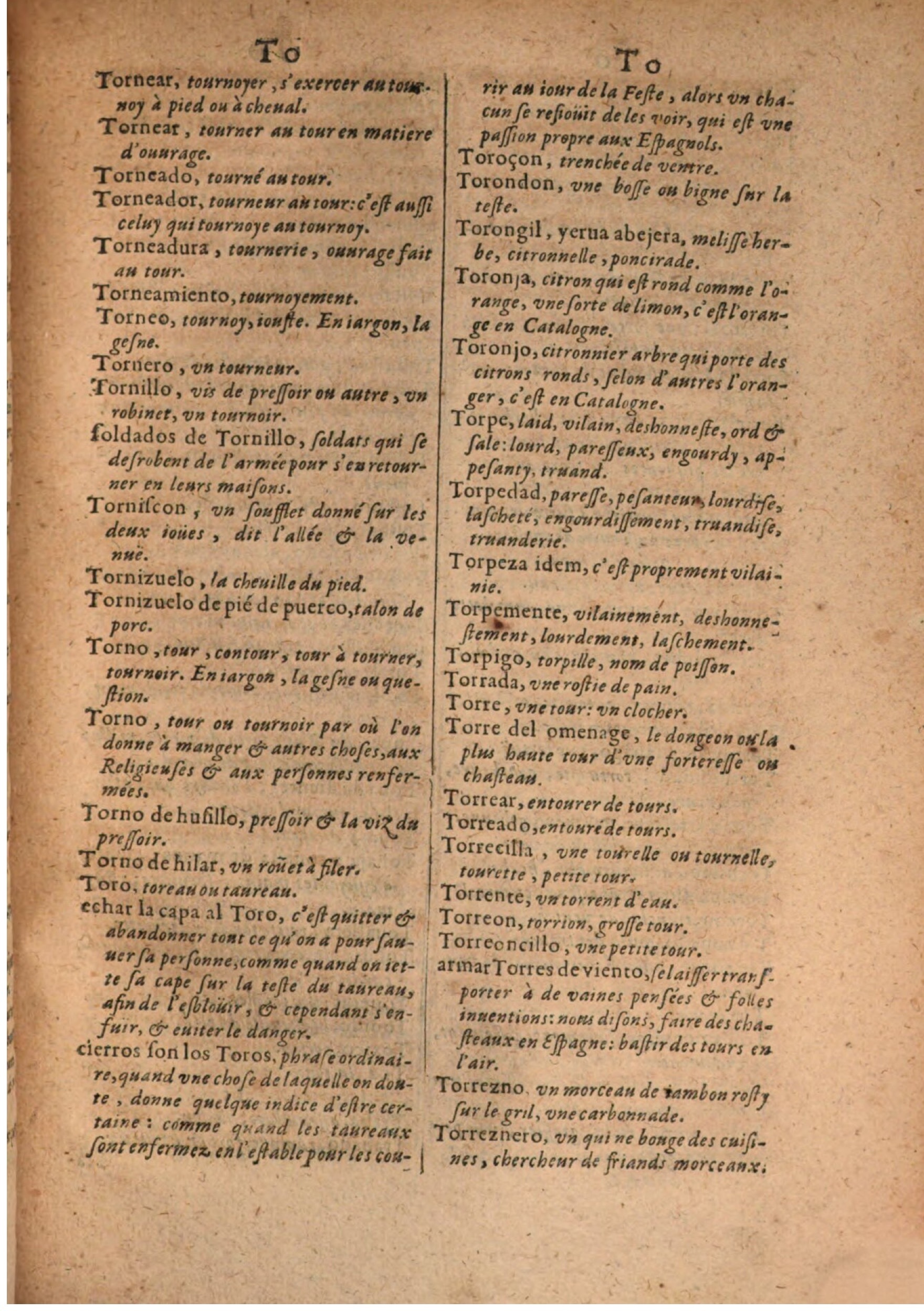 1645 - A. de Sommaville et A. Courbé - Trésor des deux langues espagnole et française - BSB Munich 1645 - A. de Sommaville et A. Courbé - Trésor des deux langues espagnole et française - BSB Munich