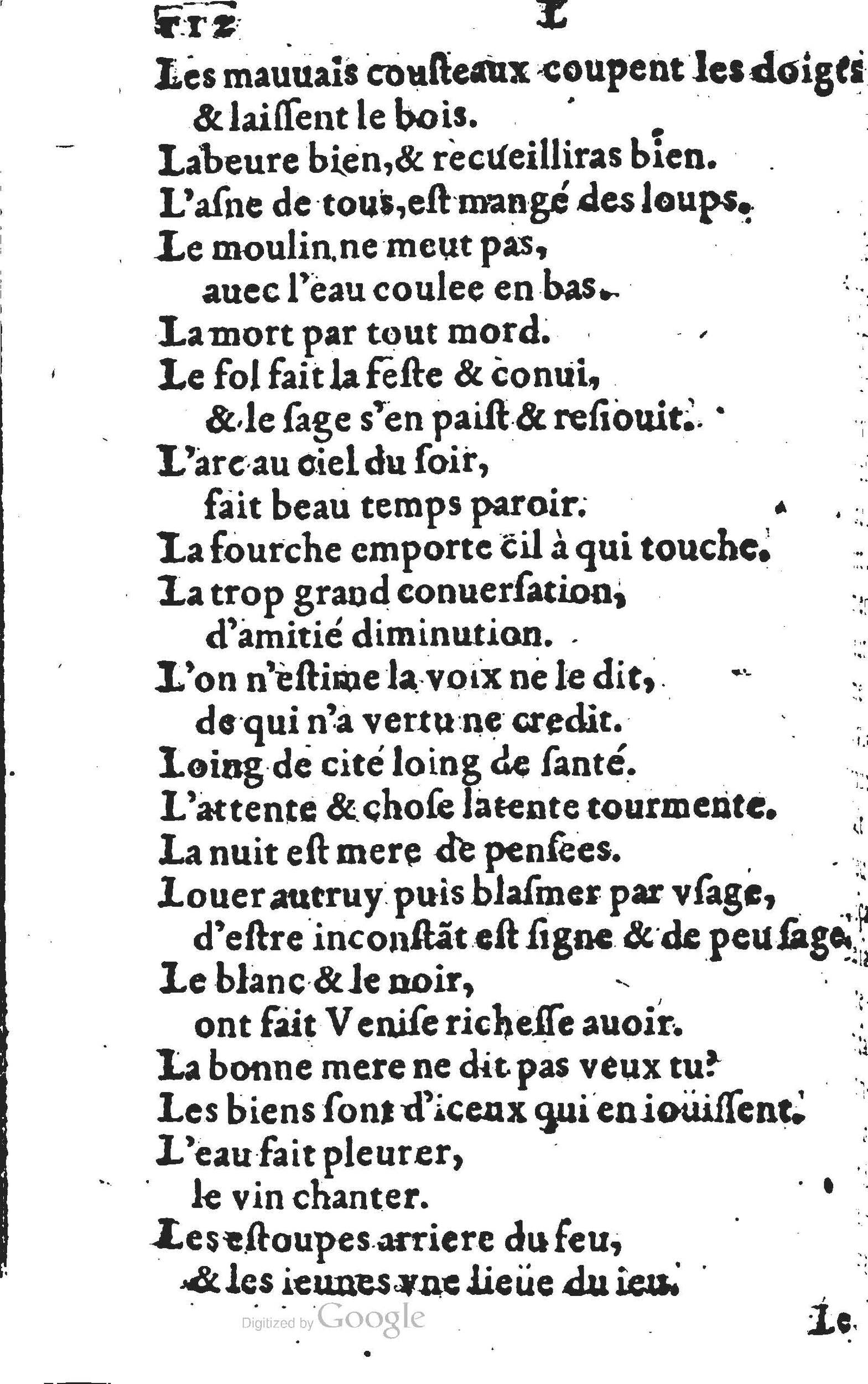 1578 - Nicolas Lescuyer - Trésor des sentences dorées - UGent