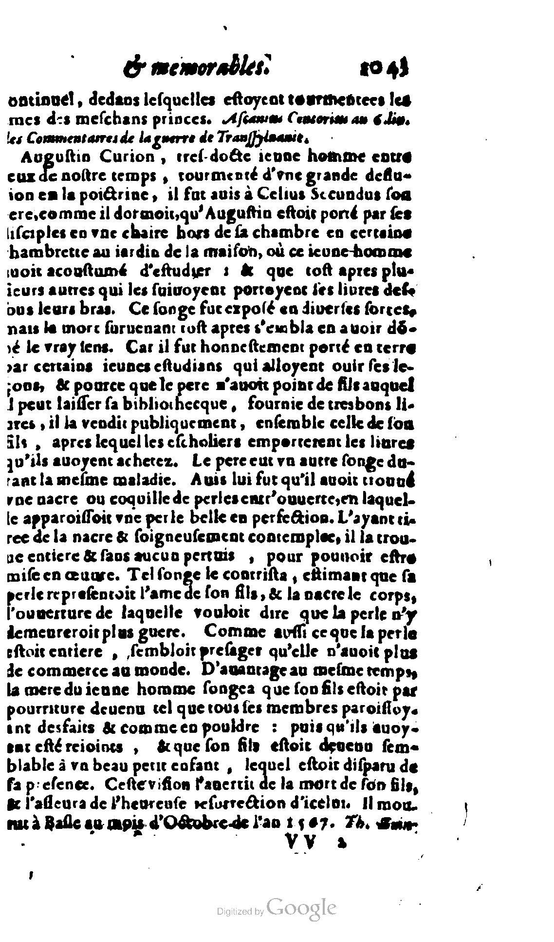1620 - Samuel Crespin - Trésor d’histoires admirables et mémorables - BCU Lausanne