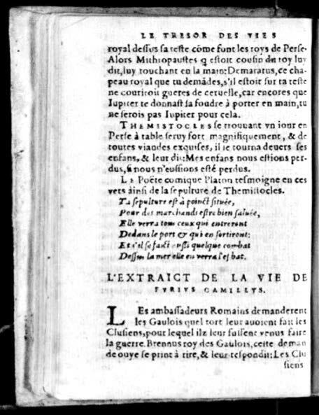1574 - Benoît Rigaud - Trésor des vies de Plutarque - Avignon