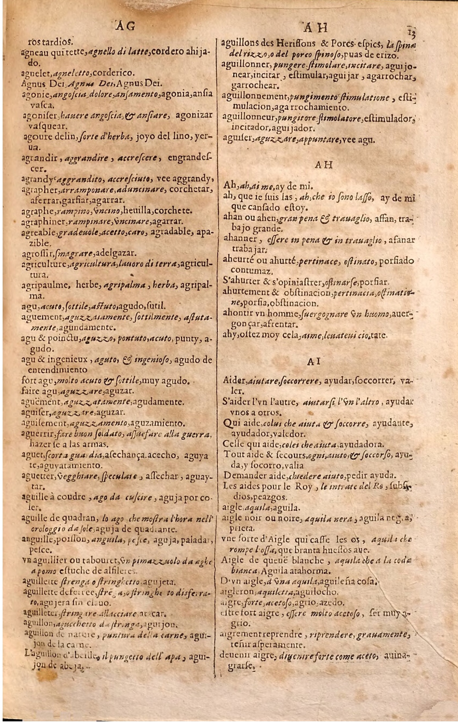 1627 - Jacques Crespin - Trésor des trois langues (Seconde partie) - Regensburg