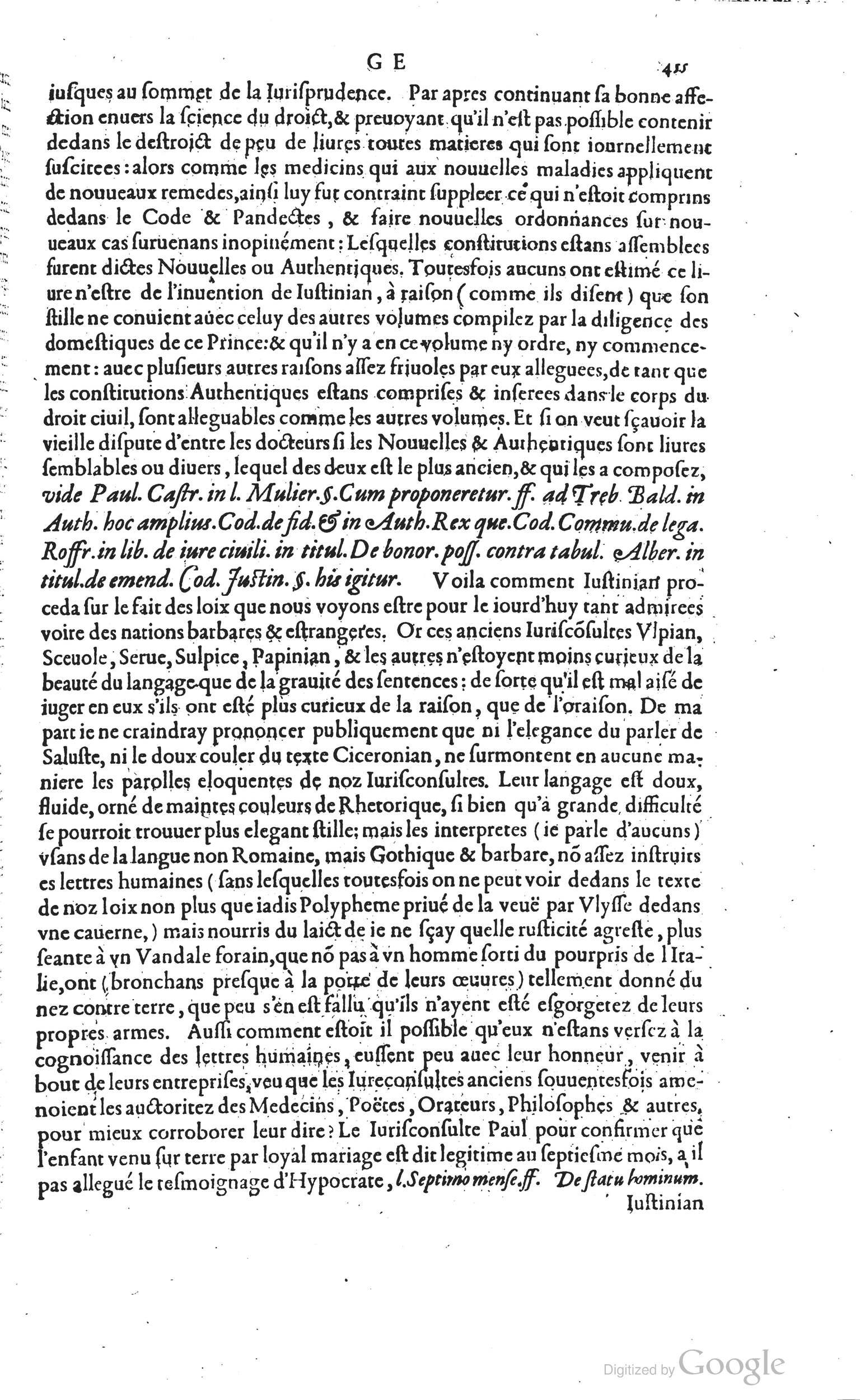 1585 - Barthélemy Honorat - Bibliothèques françaises - BSB Munich