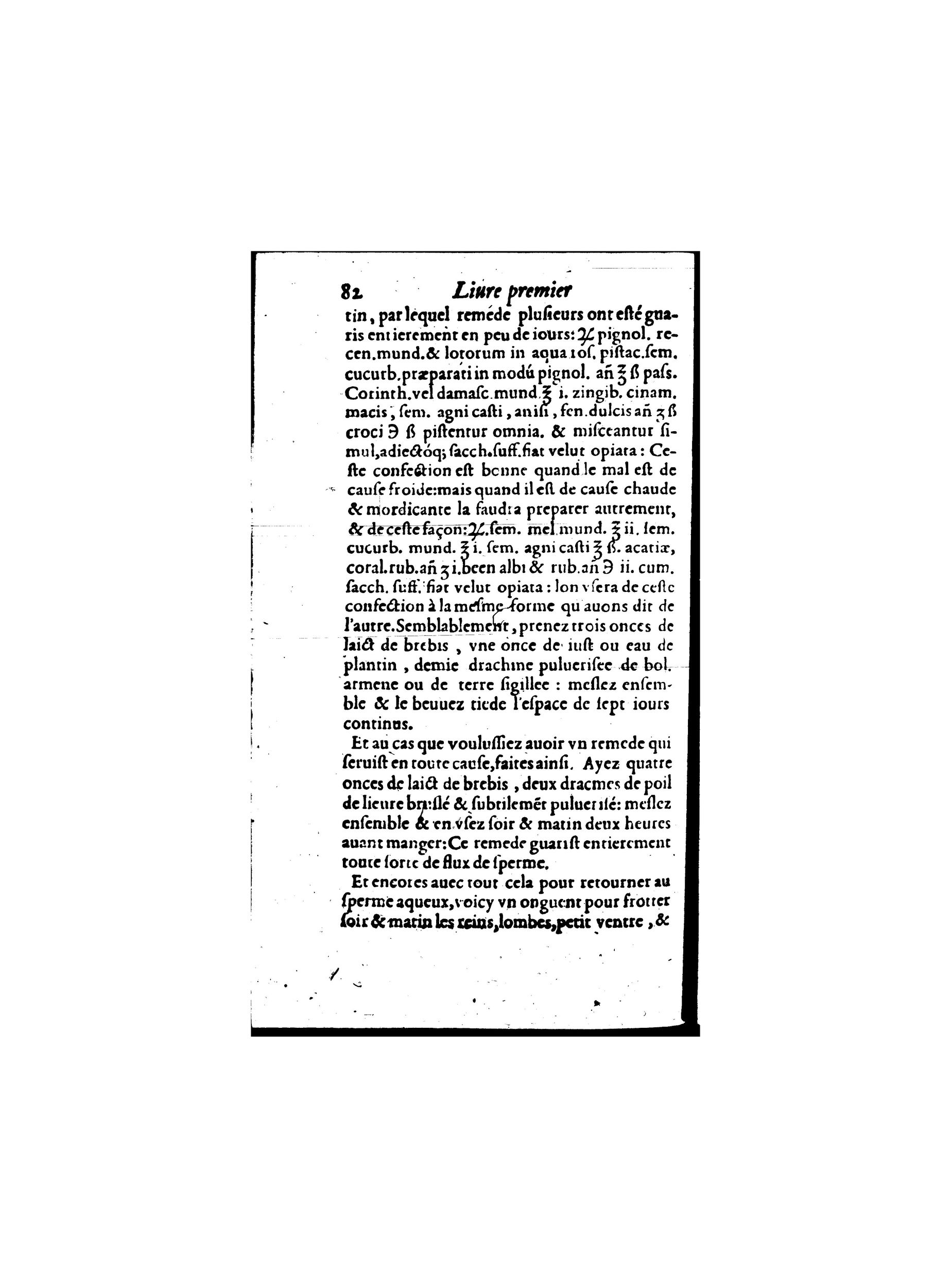 1587 - Jacques du Puis - Trésor des remèdes secrets pour les maladies des femmes - BnF