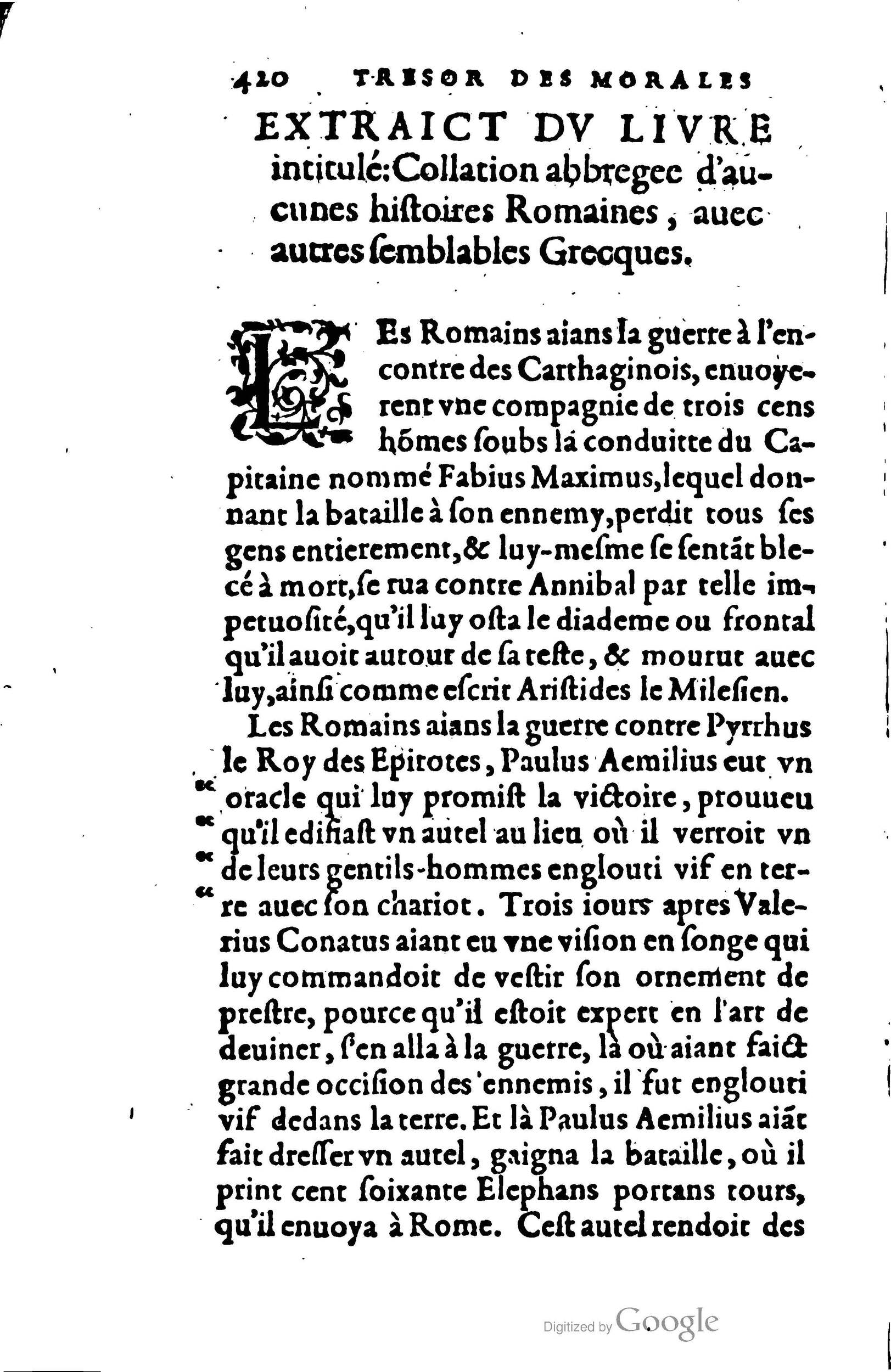 1578 - Jean Poupy - Trésor des morales de Plutarque - BSB Munich