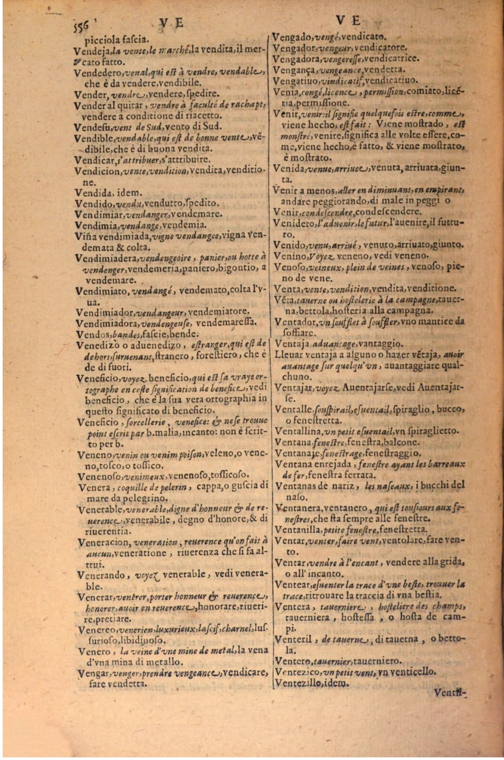 1606 - Samuel Crespin - Thresor des trois langues, francoise, italiene et espagnolle - BSB Munich