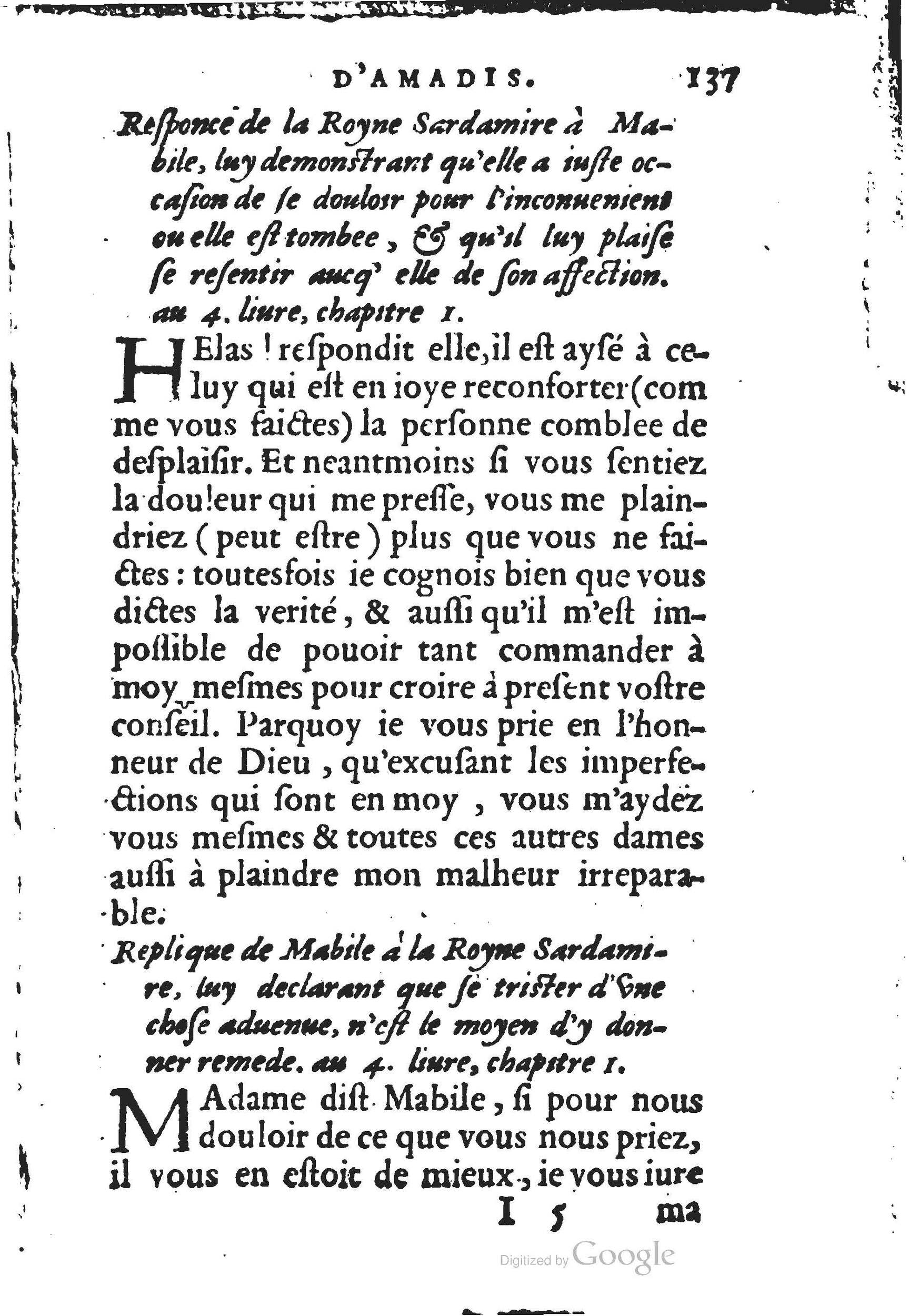 1560 - Jean d’Ogerolles et Gabriel Cotier Lyon - Trésor des Amadis - BSB Munich