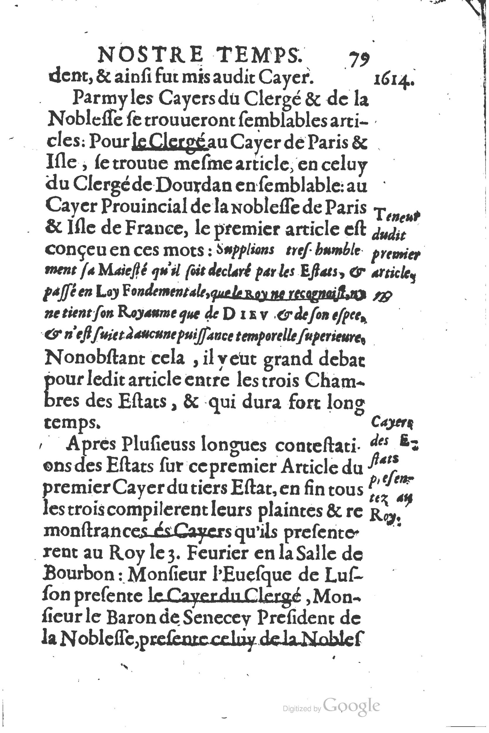 1626 - Joseph Bouillerot - Trésor de l’histoire générale de notre temps - BSB Munich