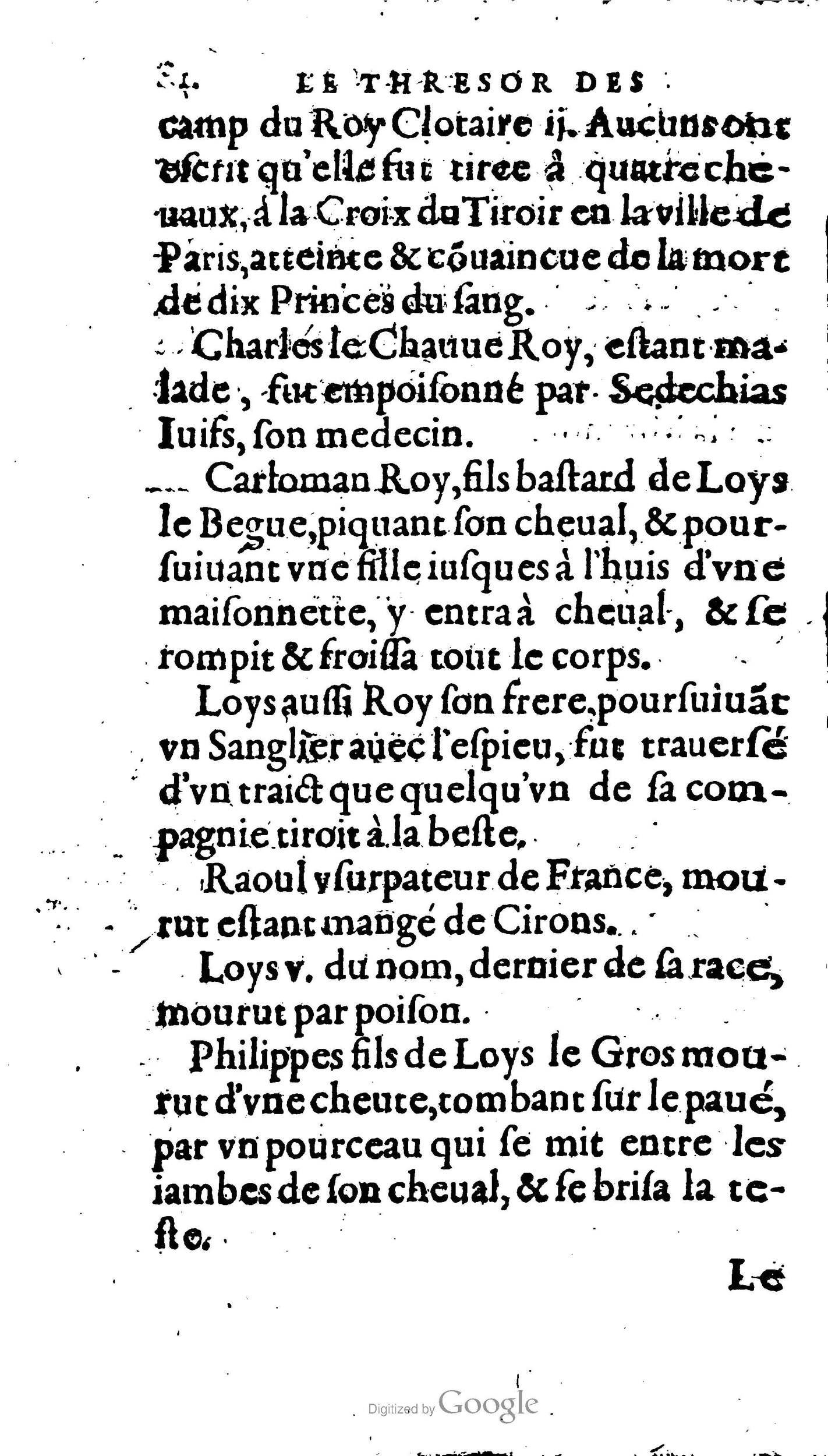 1604 - Galiot Corrozet - Trésor des histoires de France - BnF Arsenal