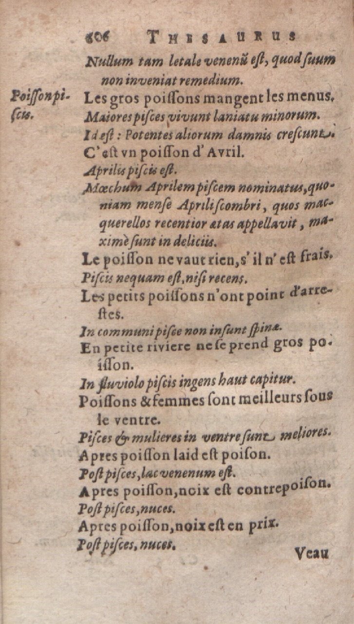 1612 - Dominicus Custos - Trésor des proverbes français  - Bibliopol-Olomuc