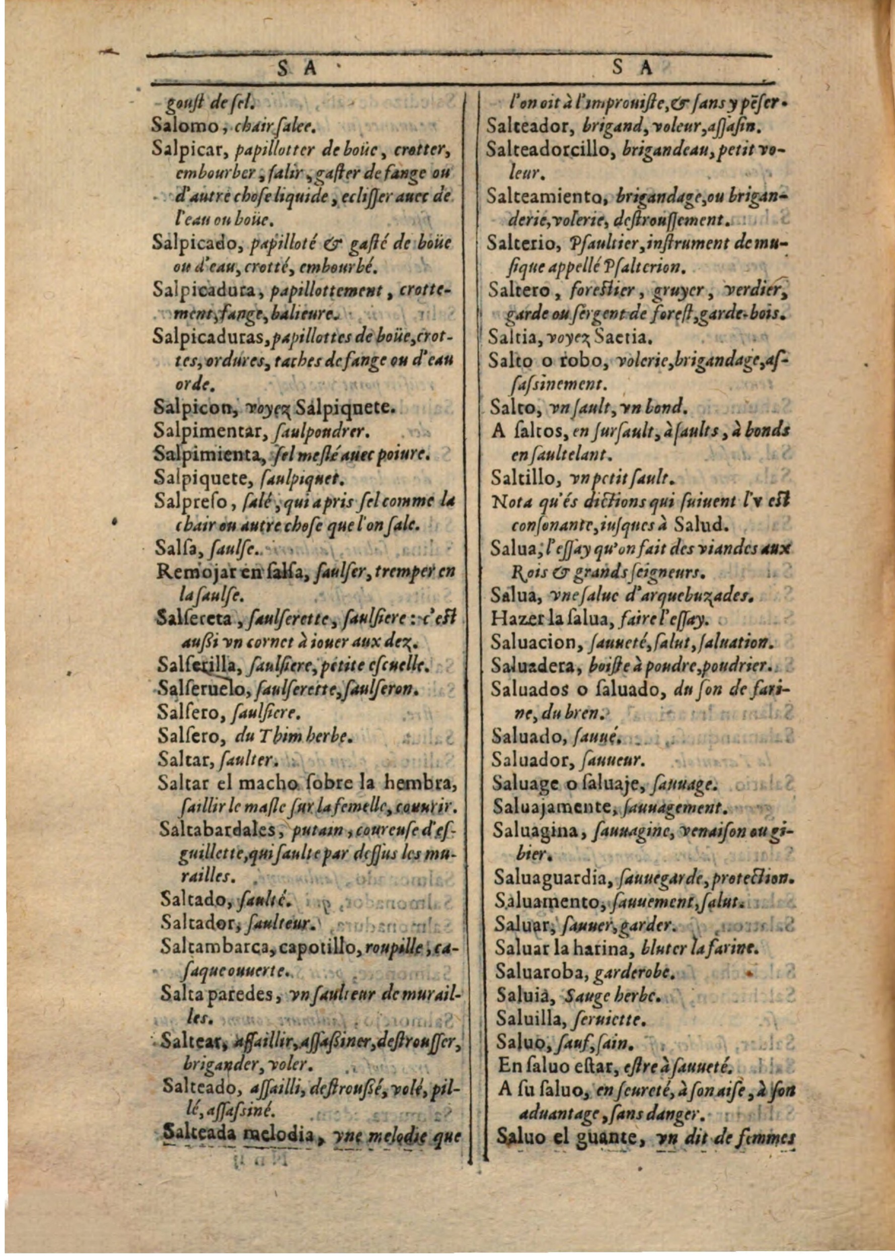 1607 - Marc Orry - Trésor des deux langues espagnole et française (Première partie) - BSB Munich 1607 - Marc Orry - Trésor des deux langues espagnole et française (Première partie) - BSB Munich