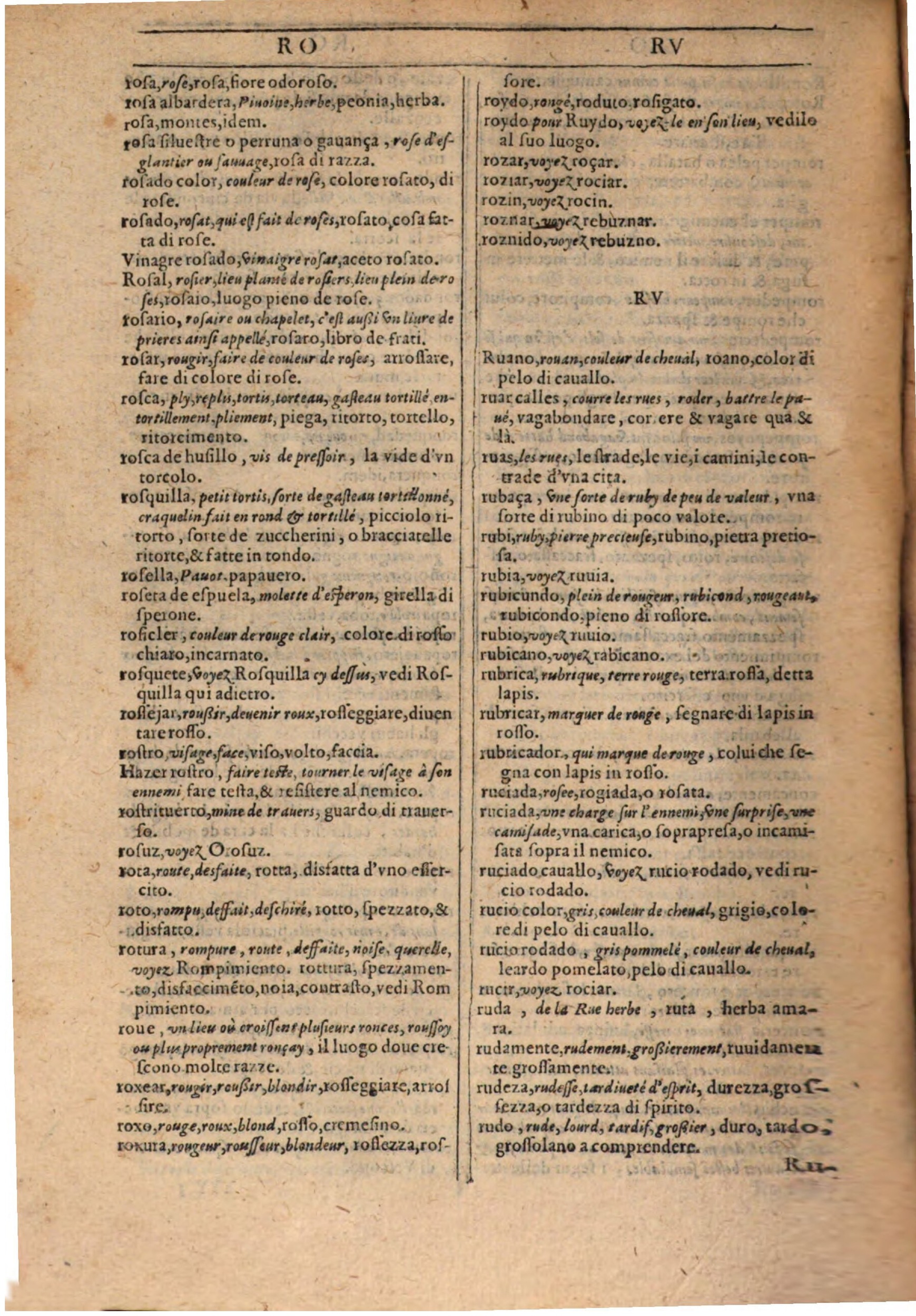 1609 - Philippe Albert et Alexandre Pernet - Trésor des trois langues française, italienne et espagnole (Première partie) - BSB Munich 1609 - Philippe Albert et Alexandre Pernet - Trésor des trois langues française, italienne et espagnole (Première partie) - BSB Munich