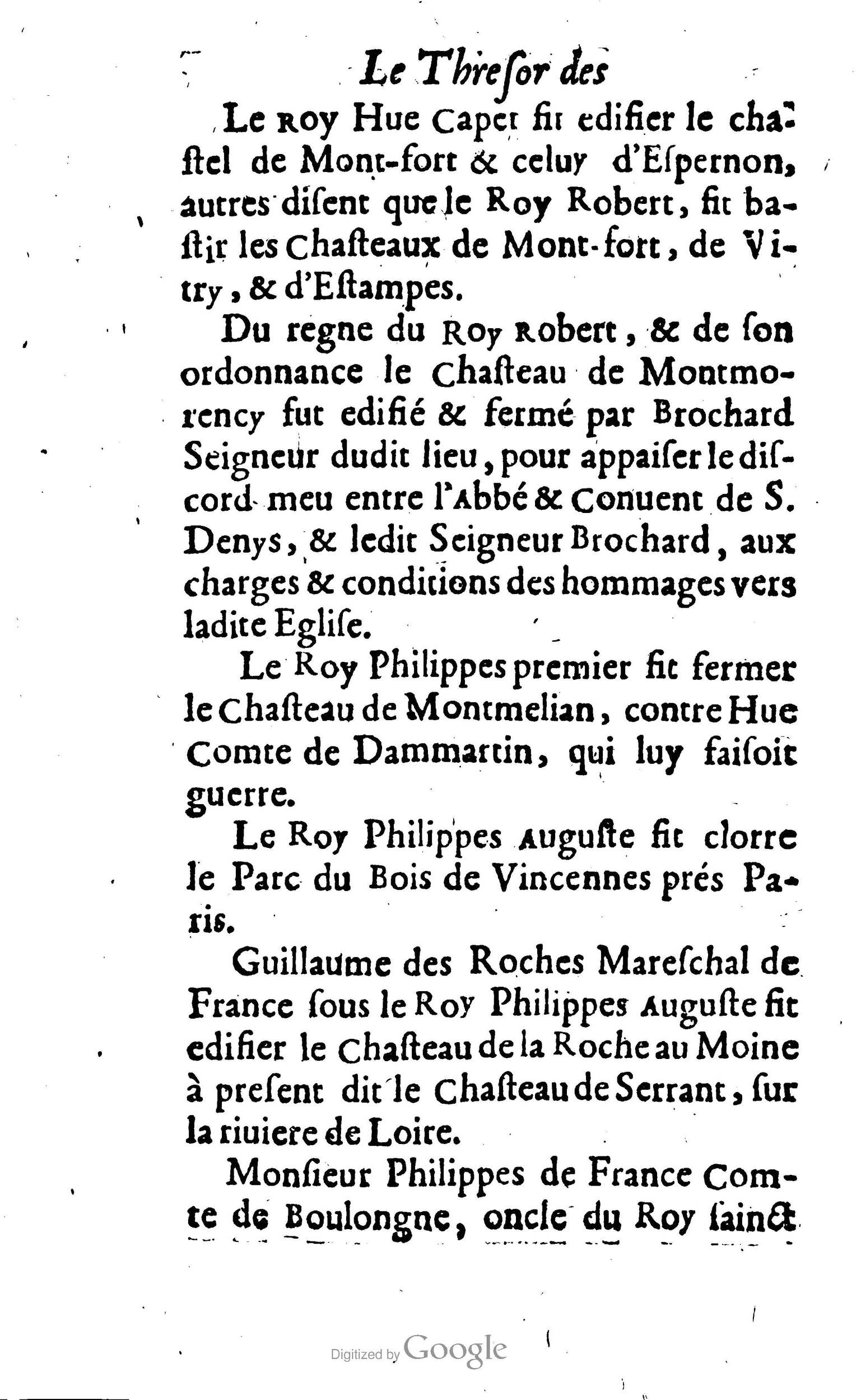 1638 - Jean Corrozet - Trésor des histoires de France - BM Lyon