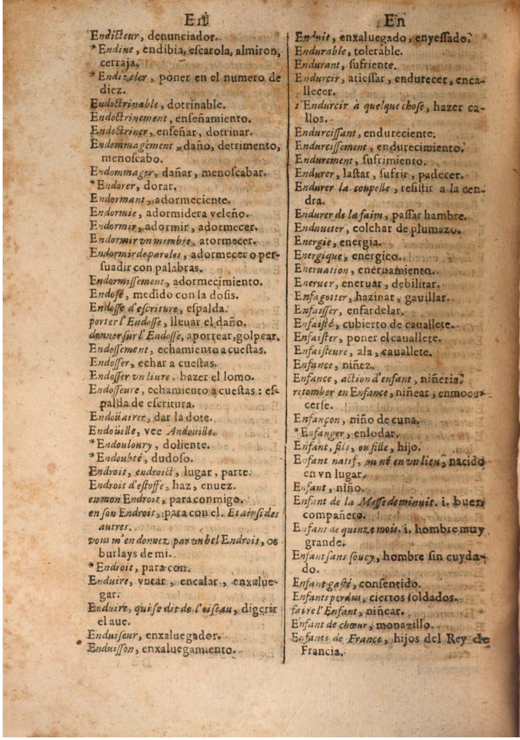 1645 - A. de Sommaville et A. Courbé - Trésor des deux langues espagnole et française (Seconde partie) - BSB Munich