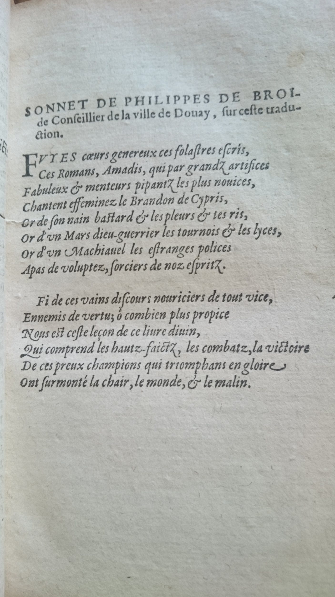 1599 - Balthazar Bellère - Trésor des faits et dits mémorables des hommes saints et illustres - Douai Quincy