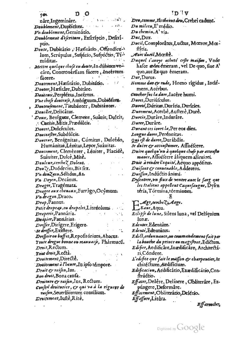 1558 - Guillaume Rouillé - Trésor des mots et traits français - BSB Munich
