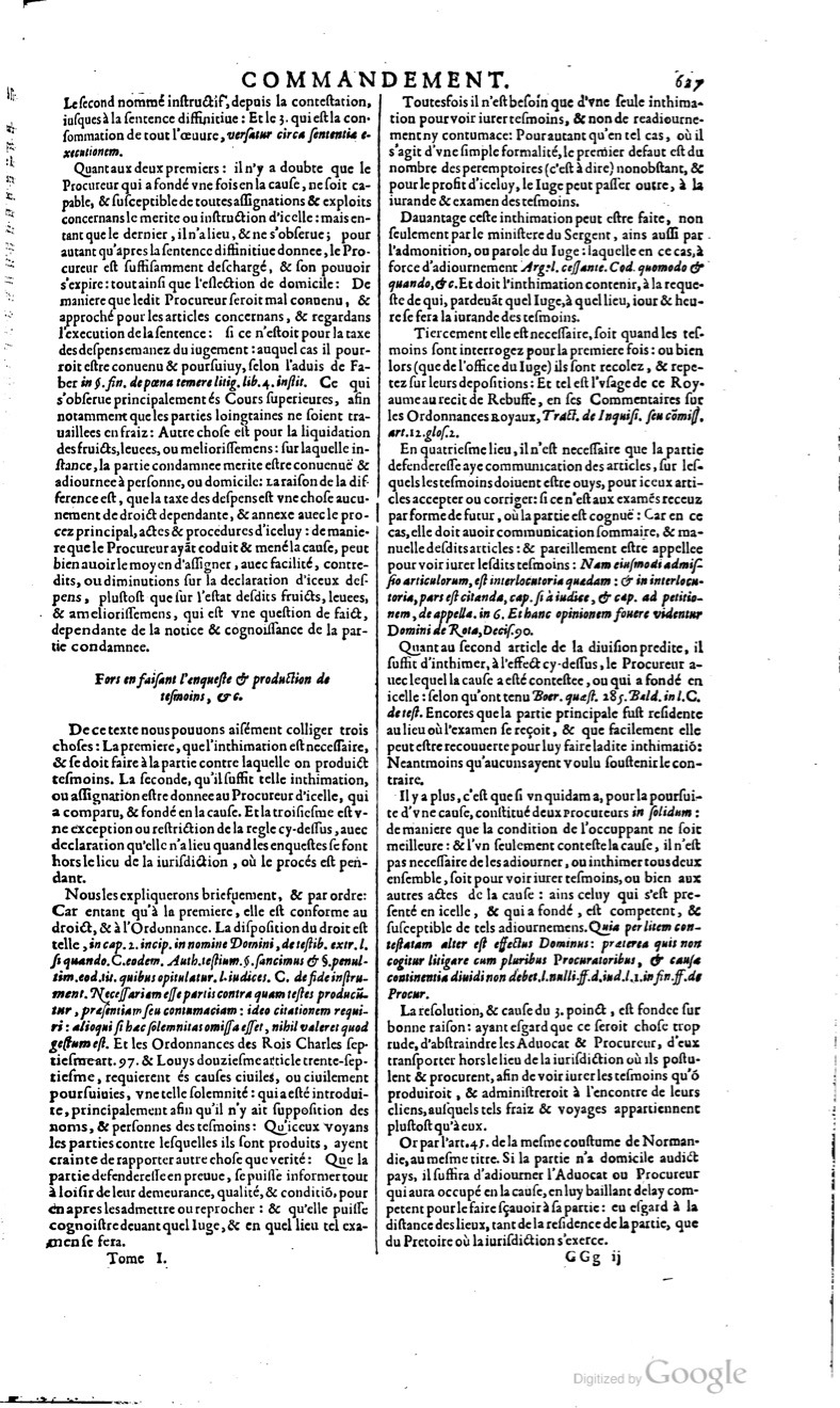 1629 - Veuve Nicolas Buon - Trésor du droit français (29620 T. 1) - BM Lyon