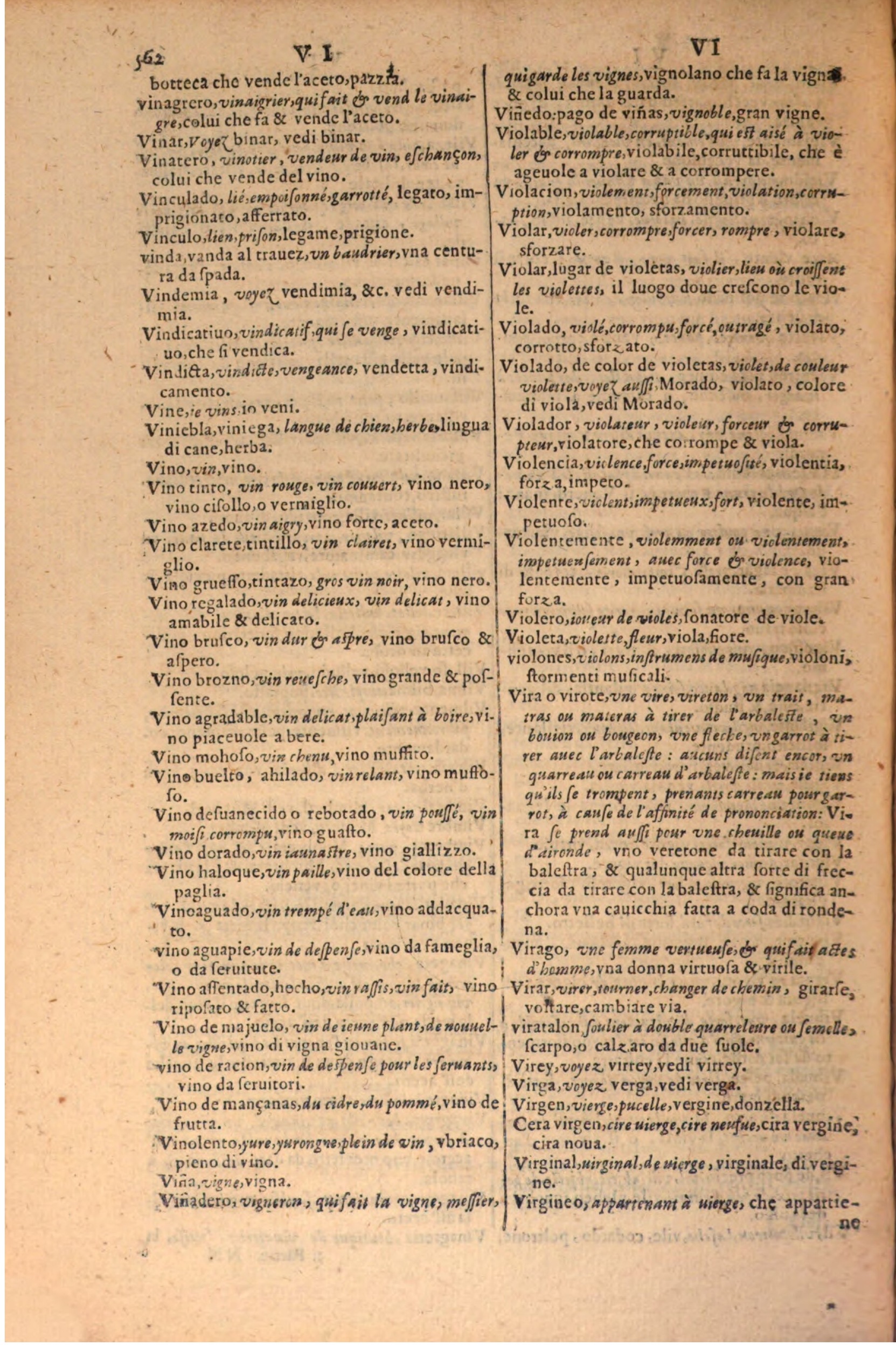1606 - Samuel Crespin - Thresor des trois langues, francoise, italiene et espagnolle - BSB Munich