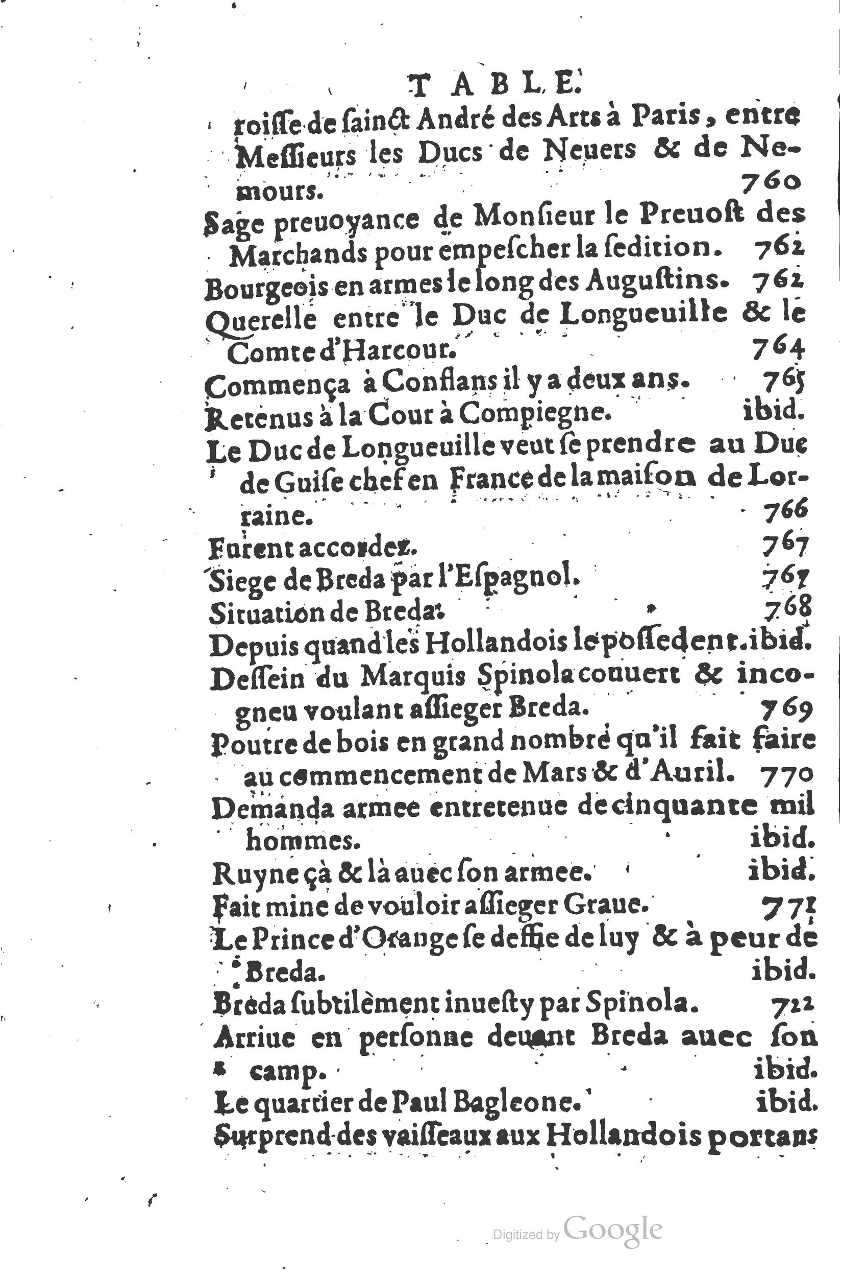 1626 - Joseph Bouillerot - Trésor de l’histoire générale de notre temps - BSB Munich 1626 - Joseph Bouillerot - Trésor de l’histoire générale de notre temps - BSB Munich