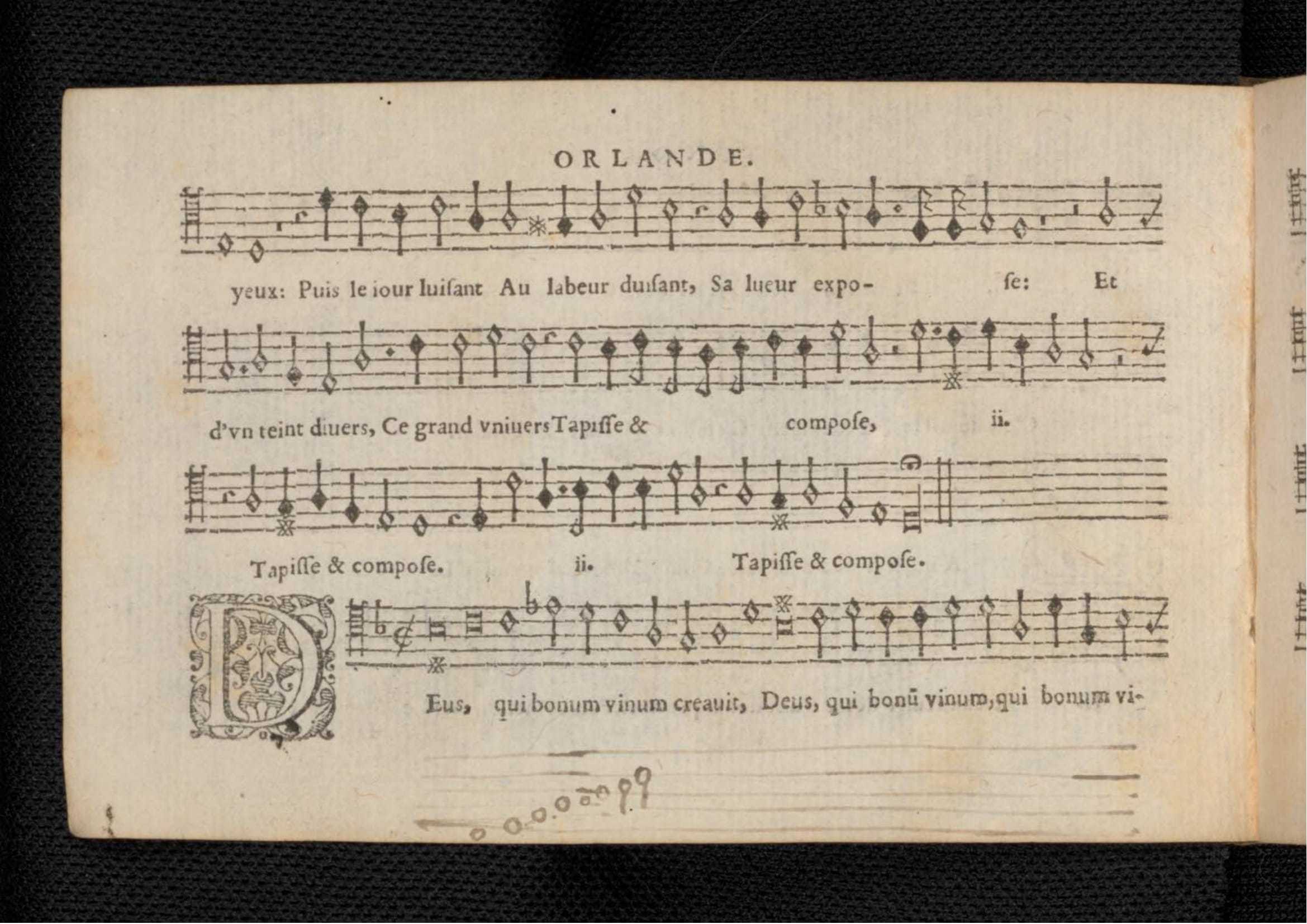 1576 - [Pierre de Saint-André] - Trésor de musique d’Orlande de Lassus Tenor - KBR Bruxelles