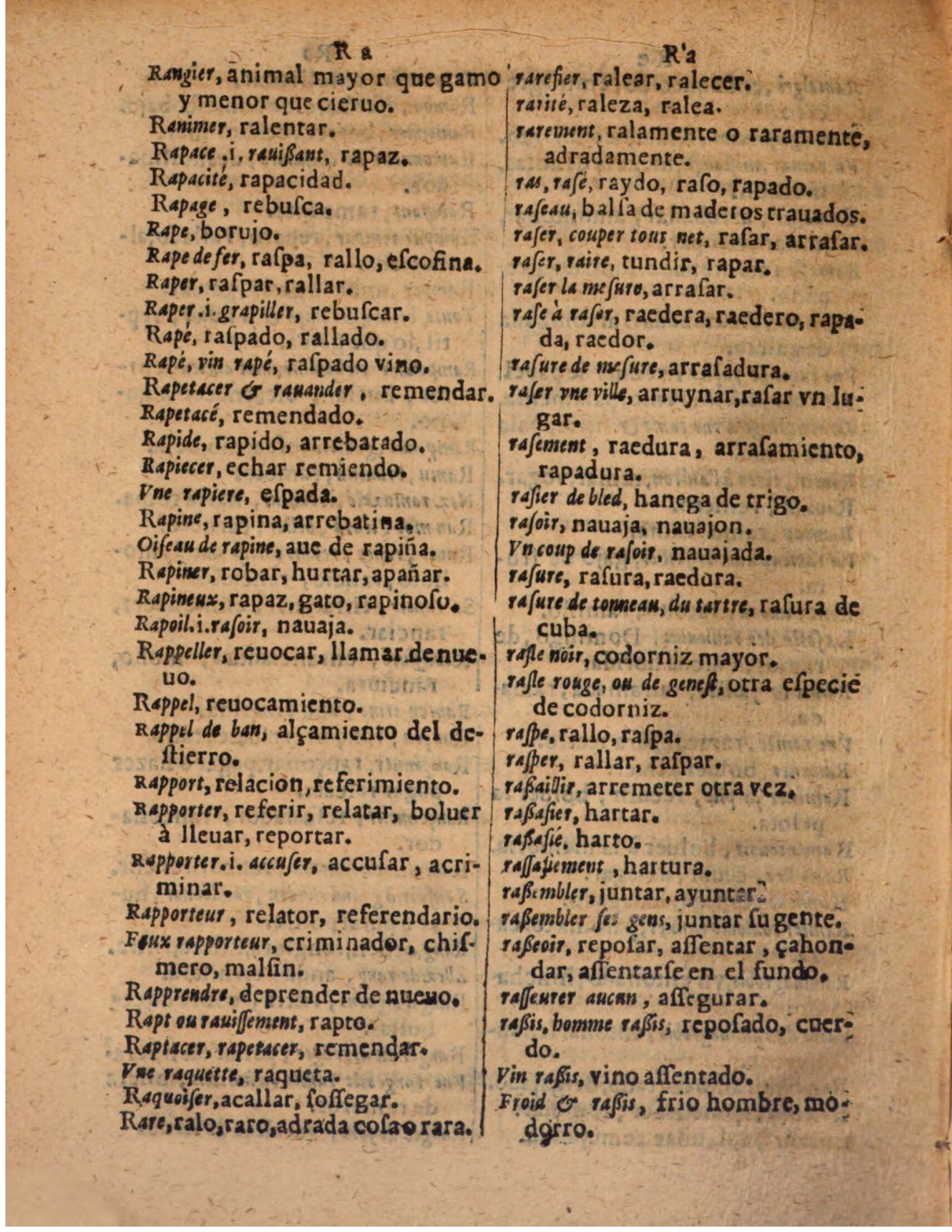 1624 - Hubert Antoine - Trésor des deux langues espagnole et française (Seconde partie) - BSB Munich