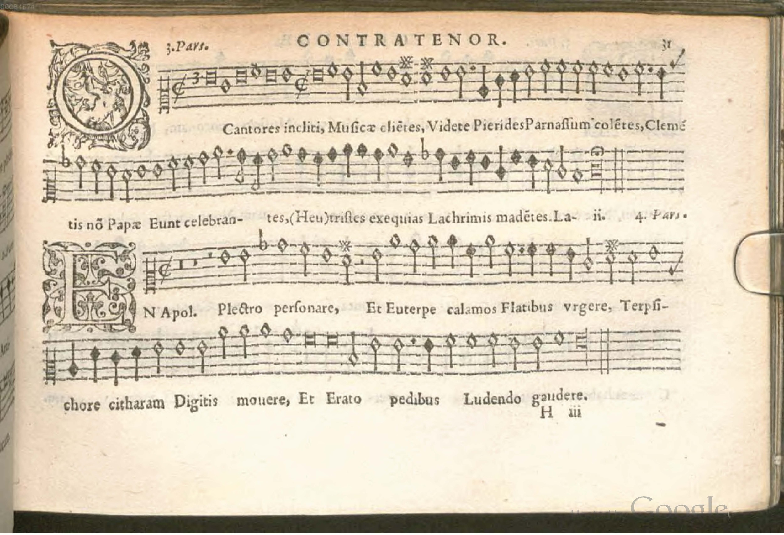 1576 - [Pierre de Saint-André] - Trésor de musique d’Orlande de Lassus Contratenor - BSB Munich