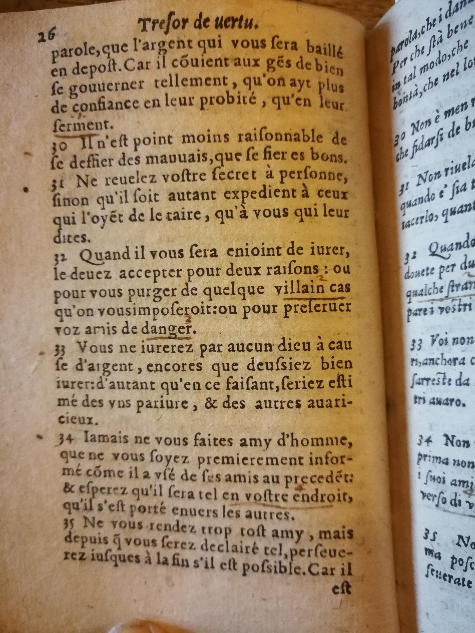 1576 - Benoît Rigaud - Trésor de vertu - BNC Florence