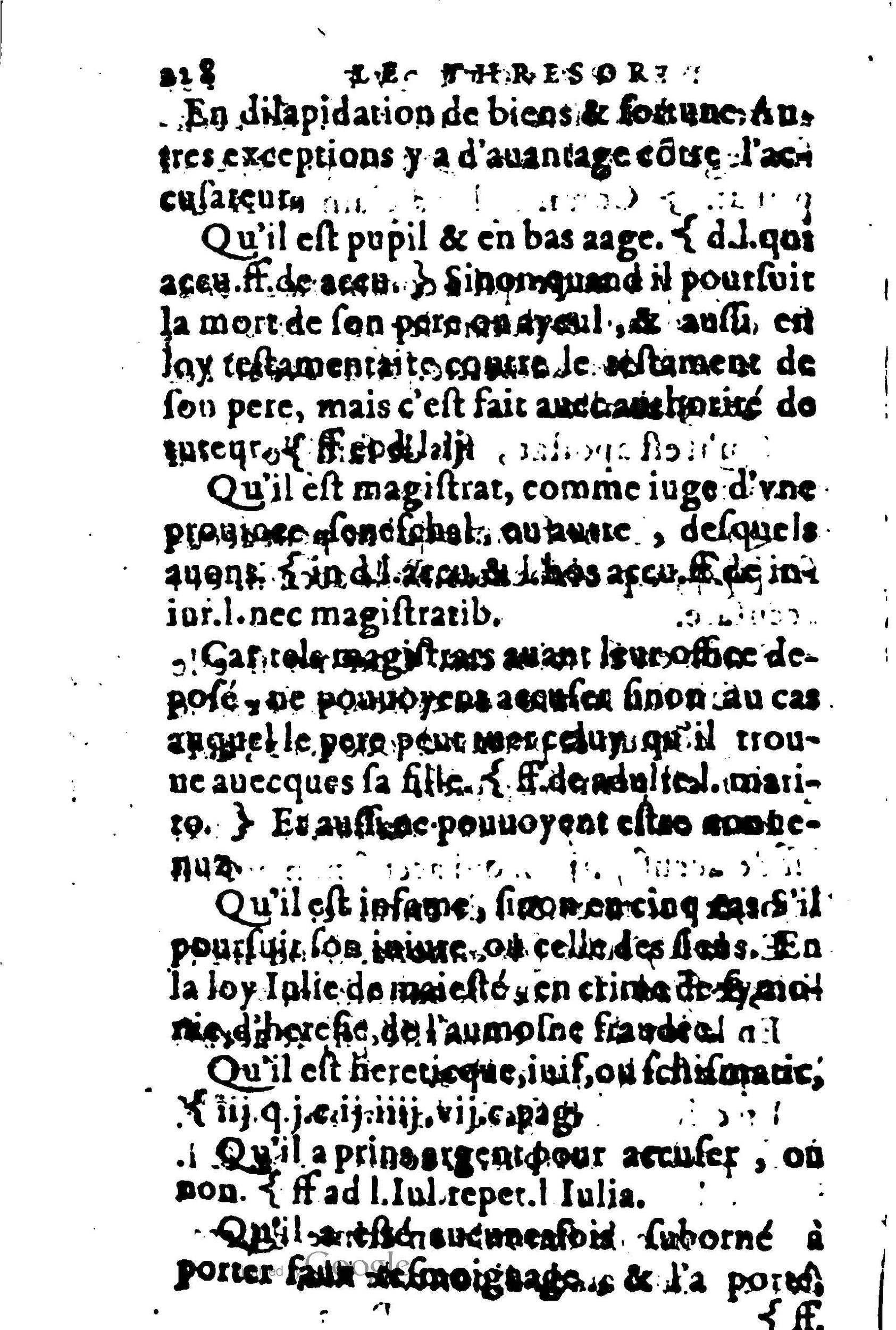 1605 - Pierre Rigaud - Trésor de pratique pour les juges - BM Lyon
