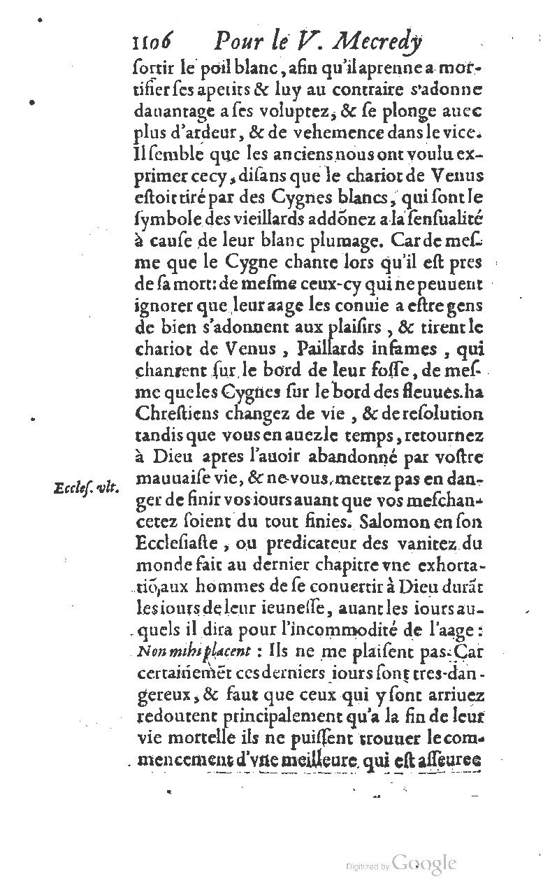 1607 - Nicolas Du Fossé - Trésor quadragésimal - T 01 - BM Lyon