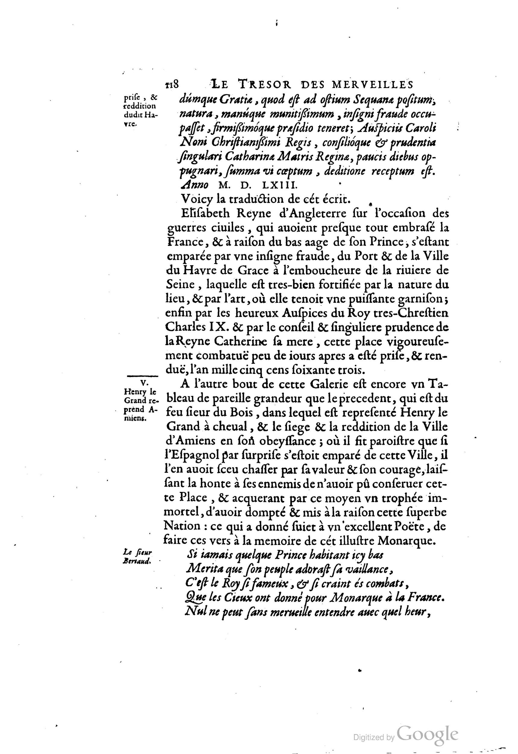 1642 - Sébastien Cramoisy - Trésor des merveilles de la maison royale de Fontainebleau - BM Lyon 1642 - Sébastien Cramoisy - Trésor des merveilles de la maison royale de Fontainebleau - BM Lyon