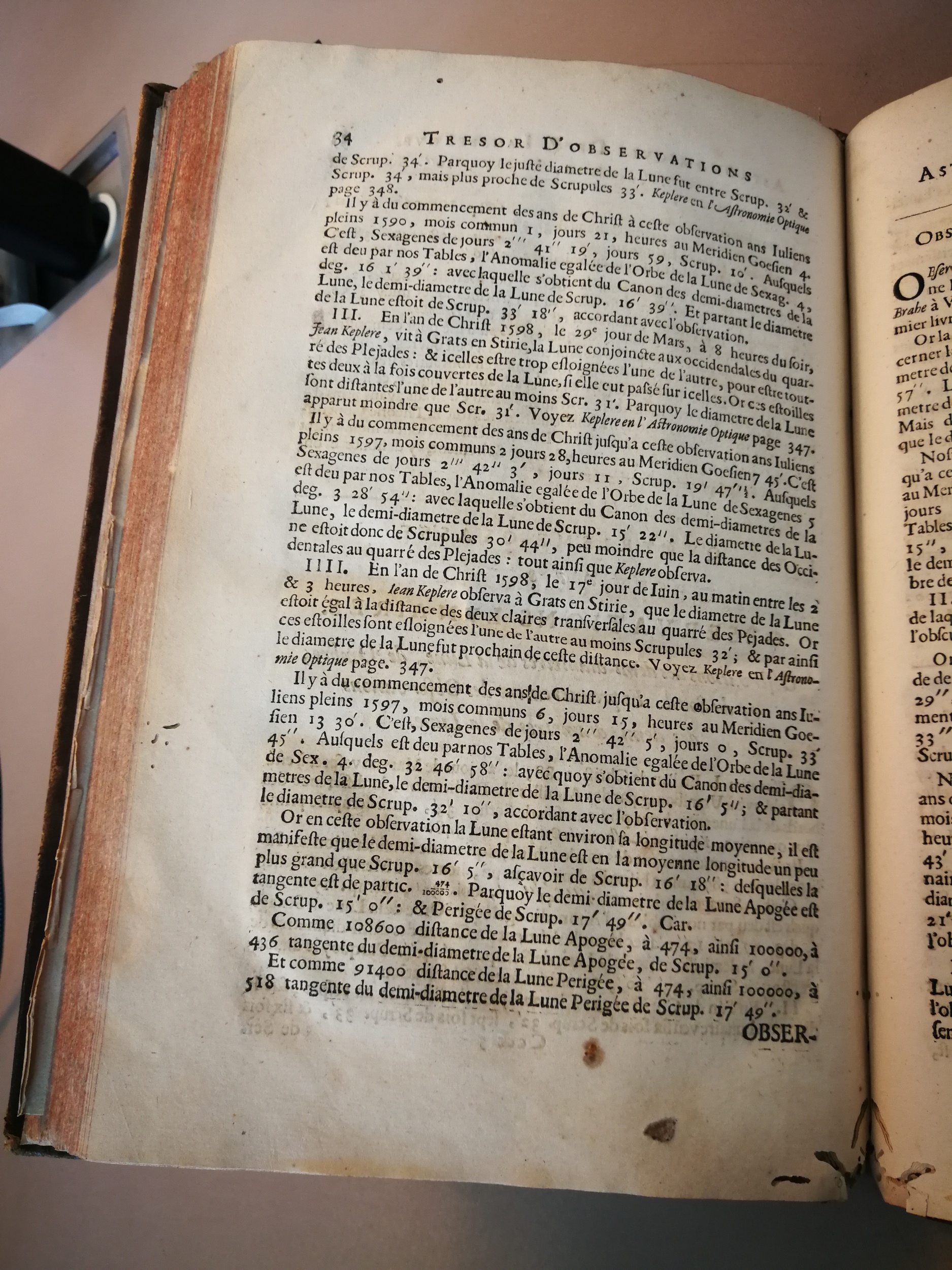 1633 - Zacharie Roman - Trésor d’observations astronomiques - BM Marseille