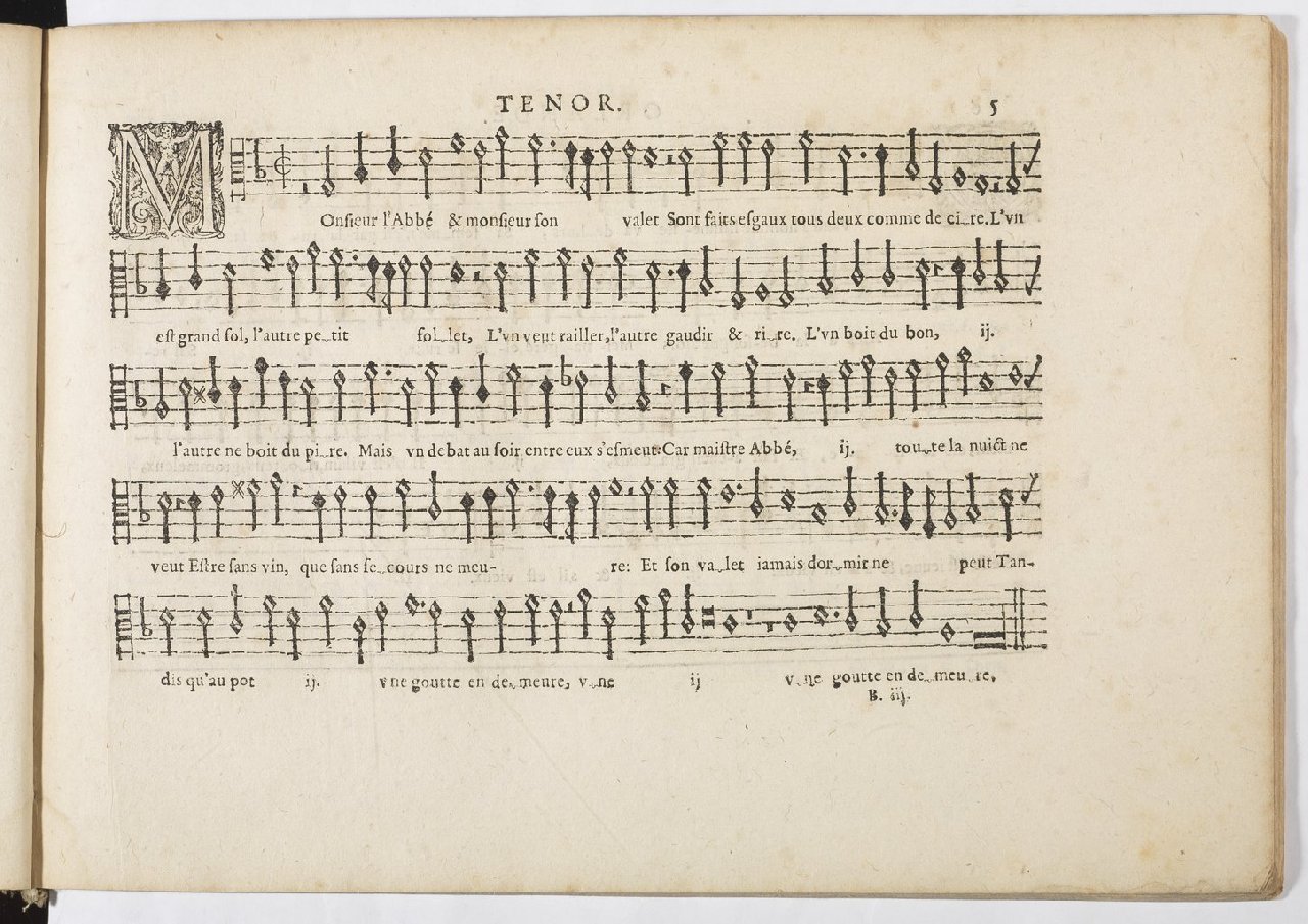 1594 - Paul Marceau - Trésor de musique d&#039;Orlande de Lassus, Superius, Bassus, Tenor, Quinta pars - BnF