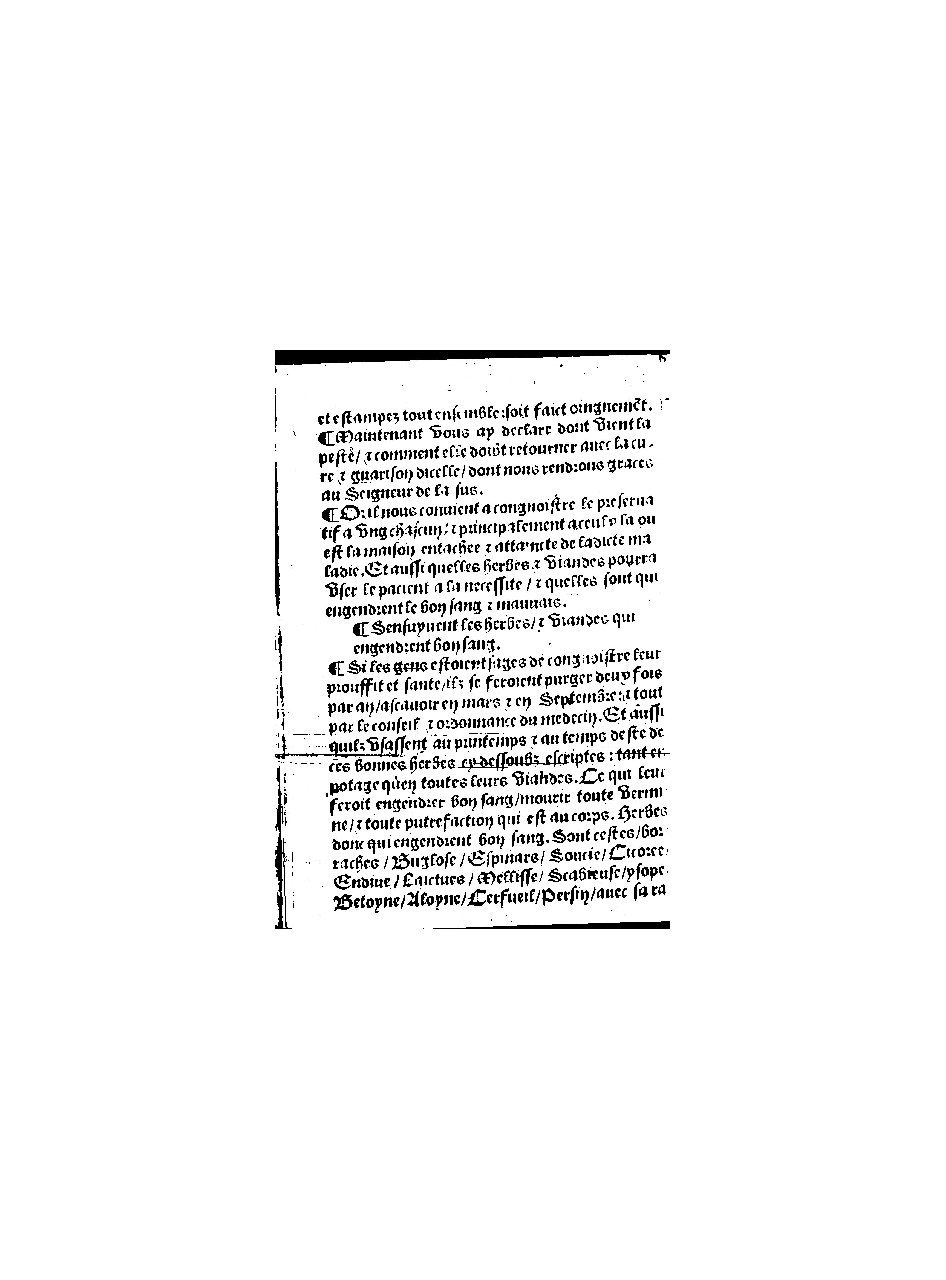 1544 - s.n. - Trésor du remède préservatif et guérison de la peste - BnF