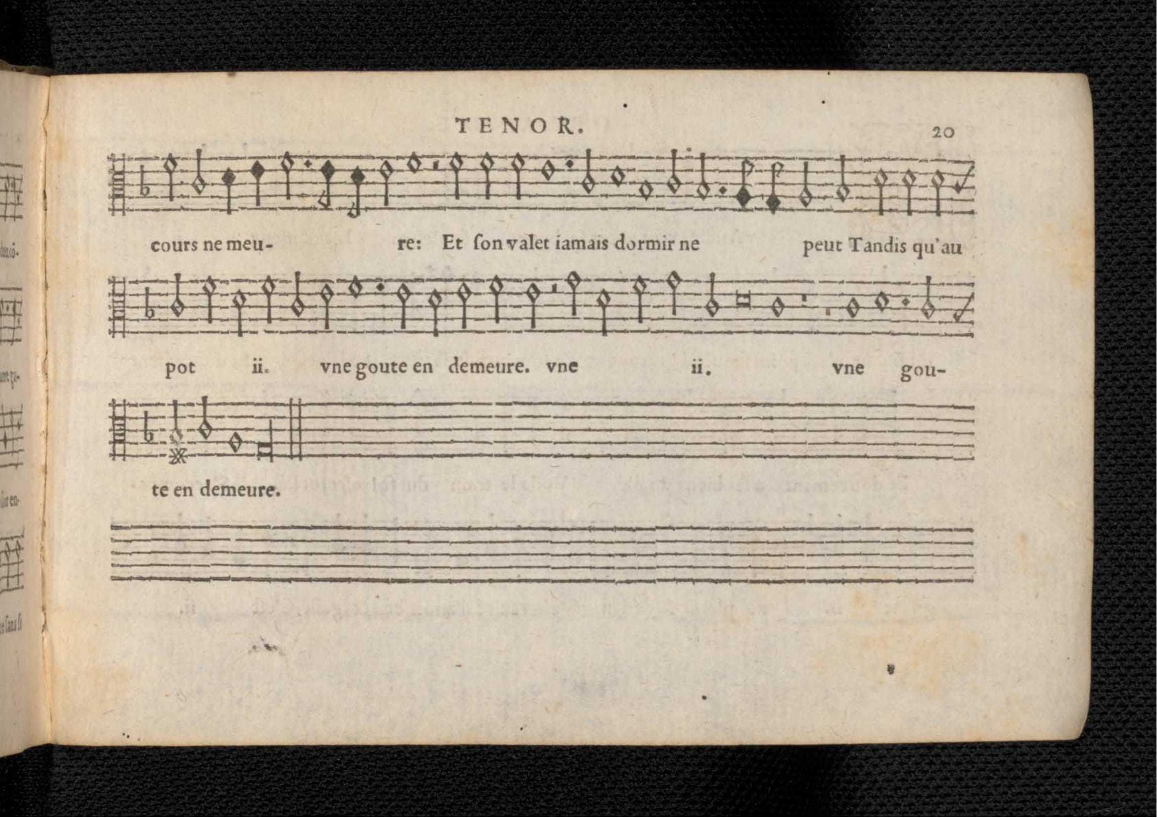 1576 - [Pierre de Saint-André] - Trésor de musique d’Orlande de Lassus Tenor - KBR Bruxelles