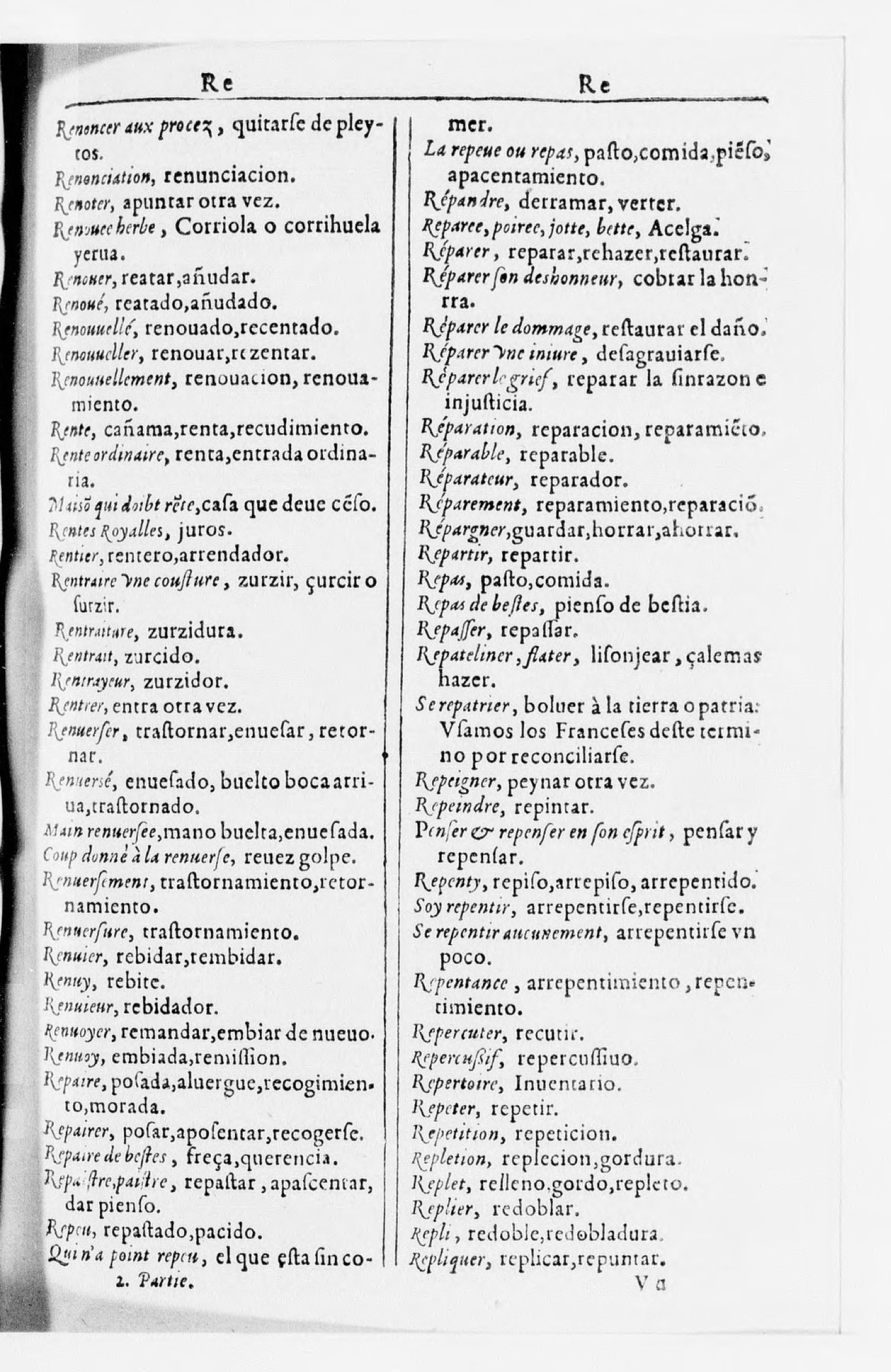 1616 - Veuve Marc Orry - Trésor des deux langues espagnole et française (Seconde partie) - BnF 1616 - Veuve Marc Orry - Trésor des deux langues espagnole et française (Seconde partie) - BnF