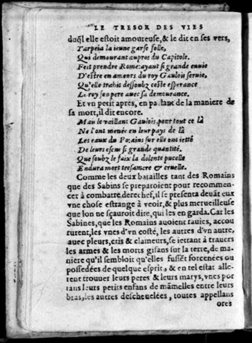 1574 - Benoît Rigaud - Trésor des vies de Plutarque - Avignon