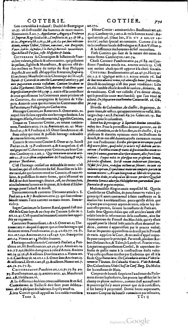 1629 - Veuve Nicolas Buon - Trésor du droit français (21754 T. 1) - BM Lyon 1629 - Veuve Nicolas Buon - Trésor du droit français (21754 T. 1) - BM Lyon