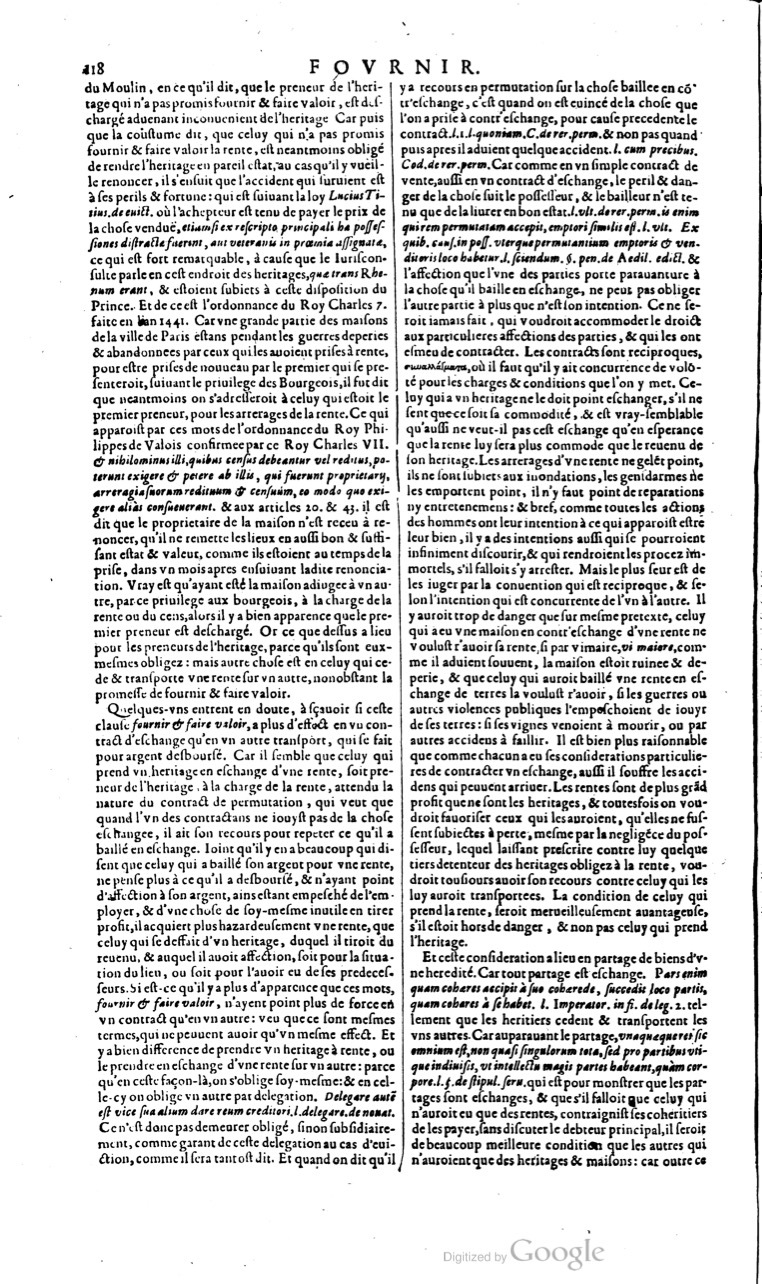 1629 - Veuve Nicolas Buon - Trésor du droit français (21754 T. 2) - BM Lyon