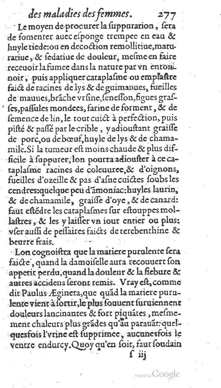 1585 - Jacques du Puis - Trésor des remèdes secrets pour les maladies des femmes - BnF